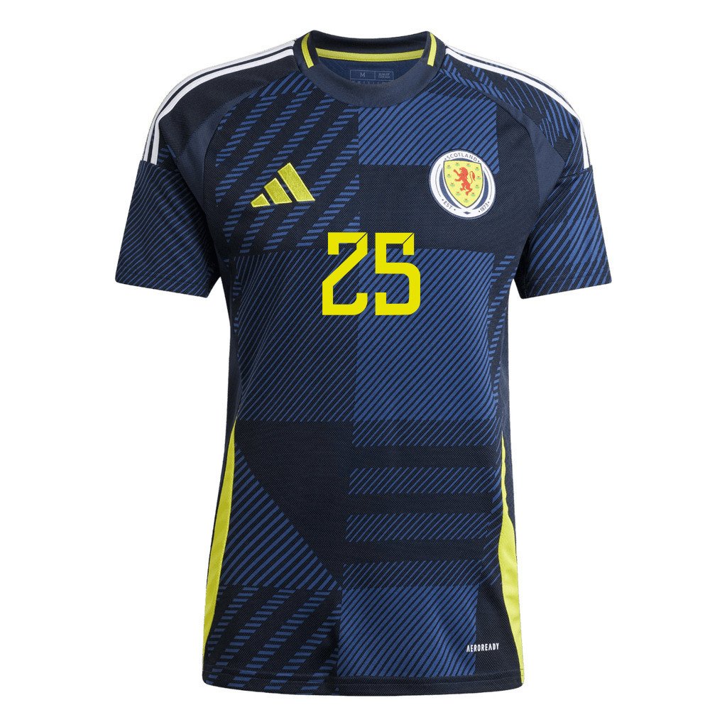 James Forrest 25 Scotland National Team 2024 Home Men Jersey - Navy