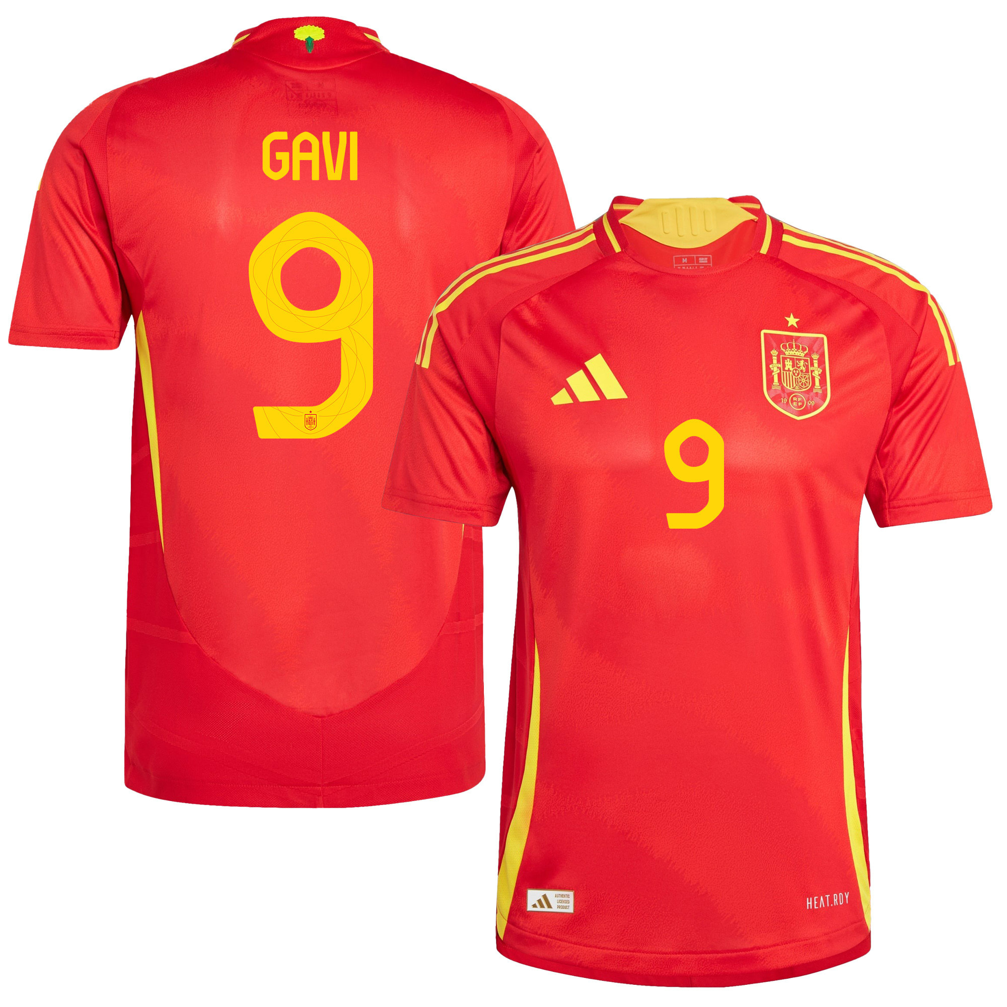 Gavi 9 Spain National Team 2024 Home Men Jersey - Red