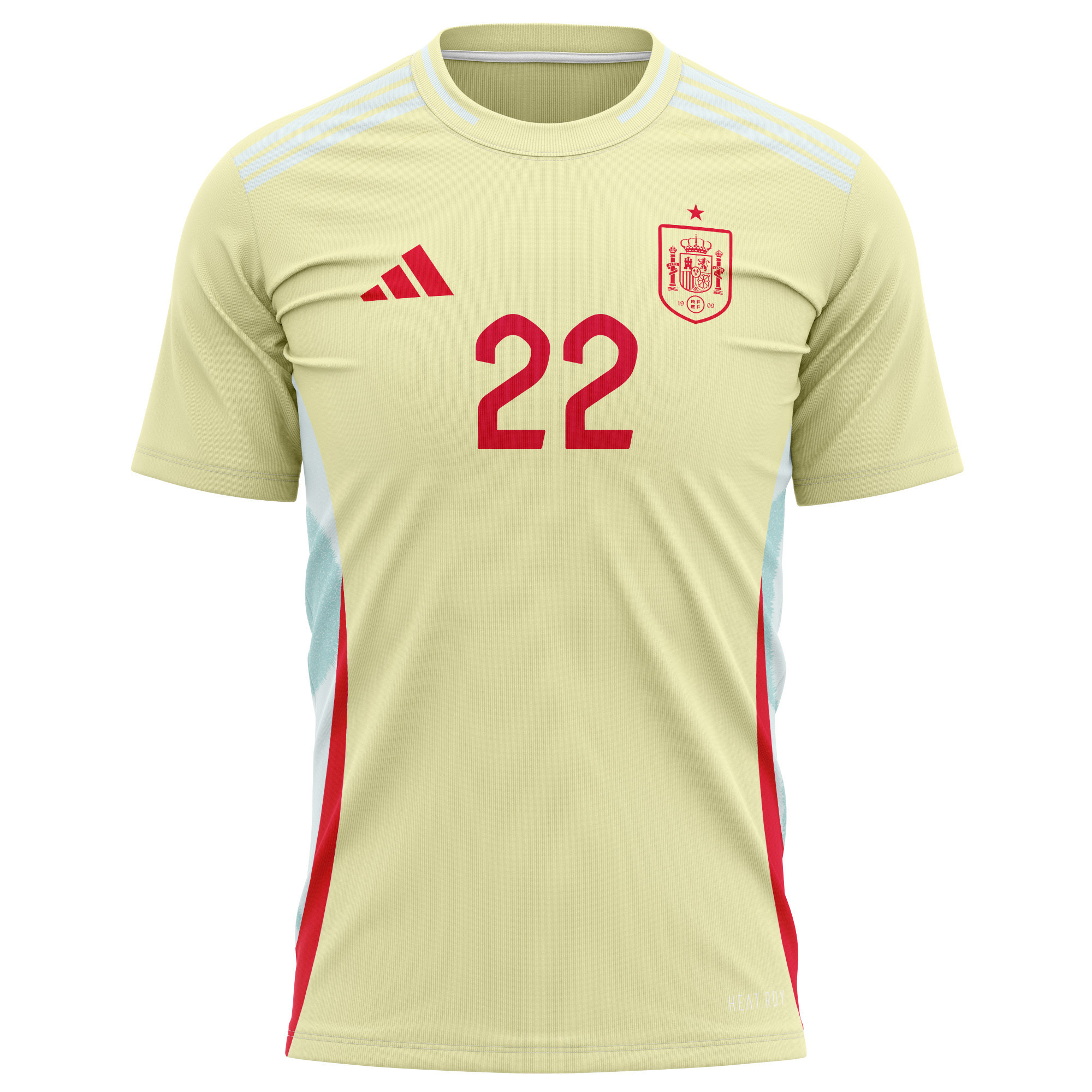 Jesús Navas 22 Spain National Team 2024 Away Kits AOP T-shirt - Yellow