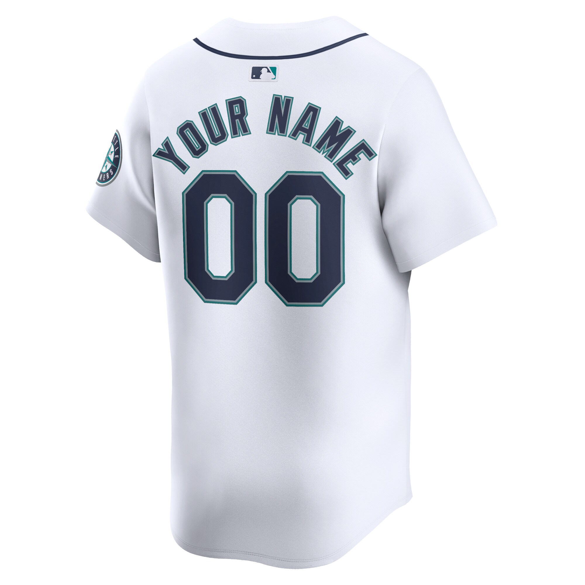 Seattle Mariners  Youth Home Limited Custom Jersey - White