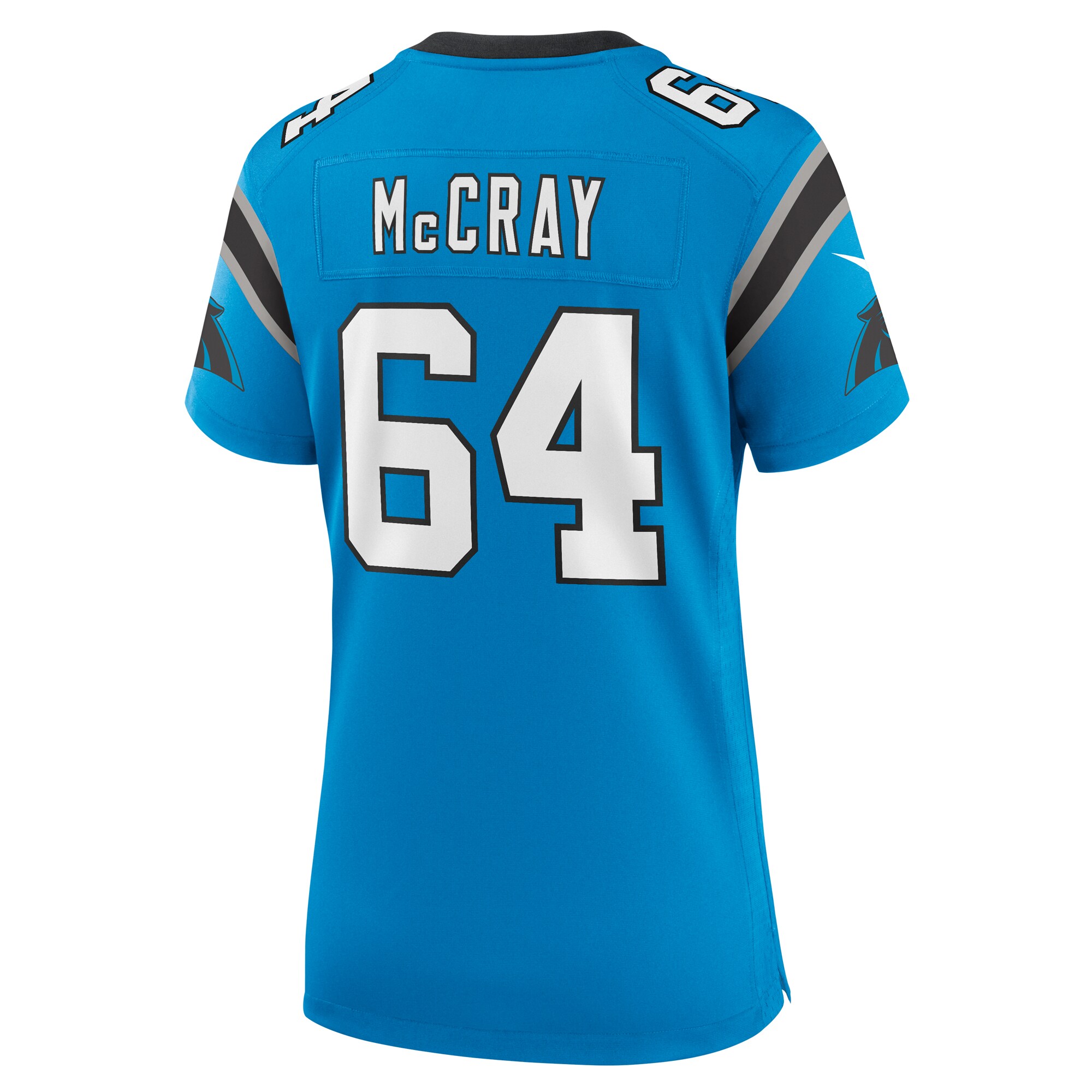 Justin McCray Carolina Panthers  Women's Alternate Game Jersey - Blue