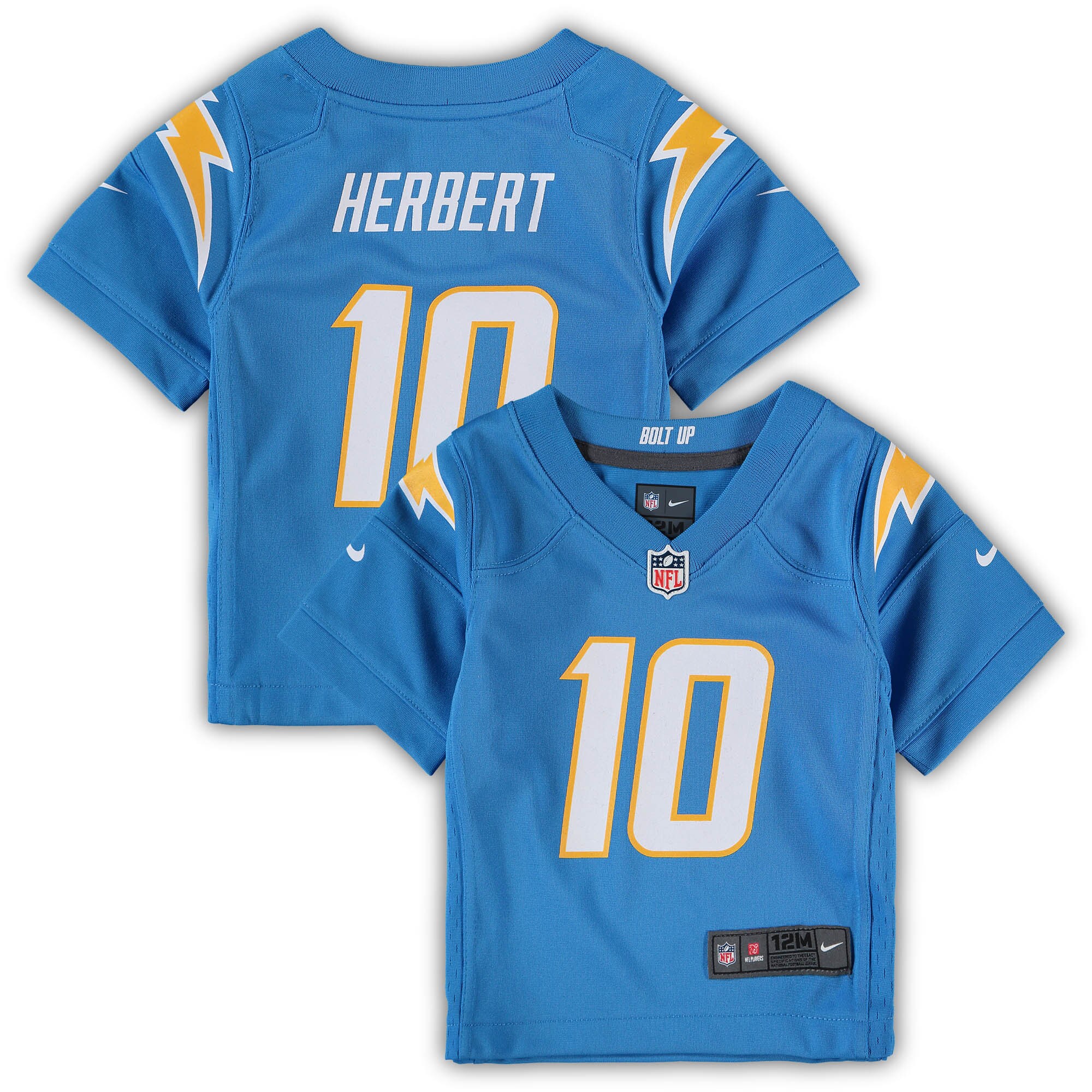 Justin Herbert Los Angeles Chargers  Infant Game Jersey - Powder Blue