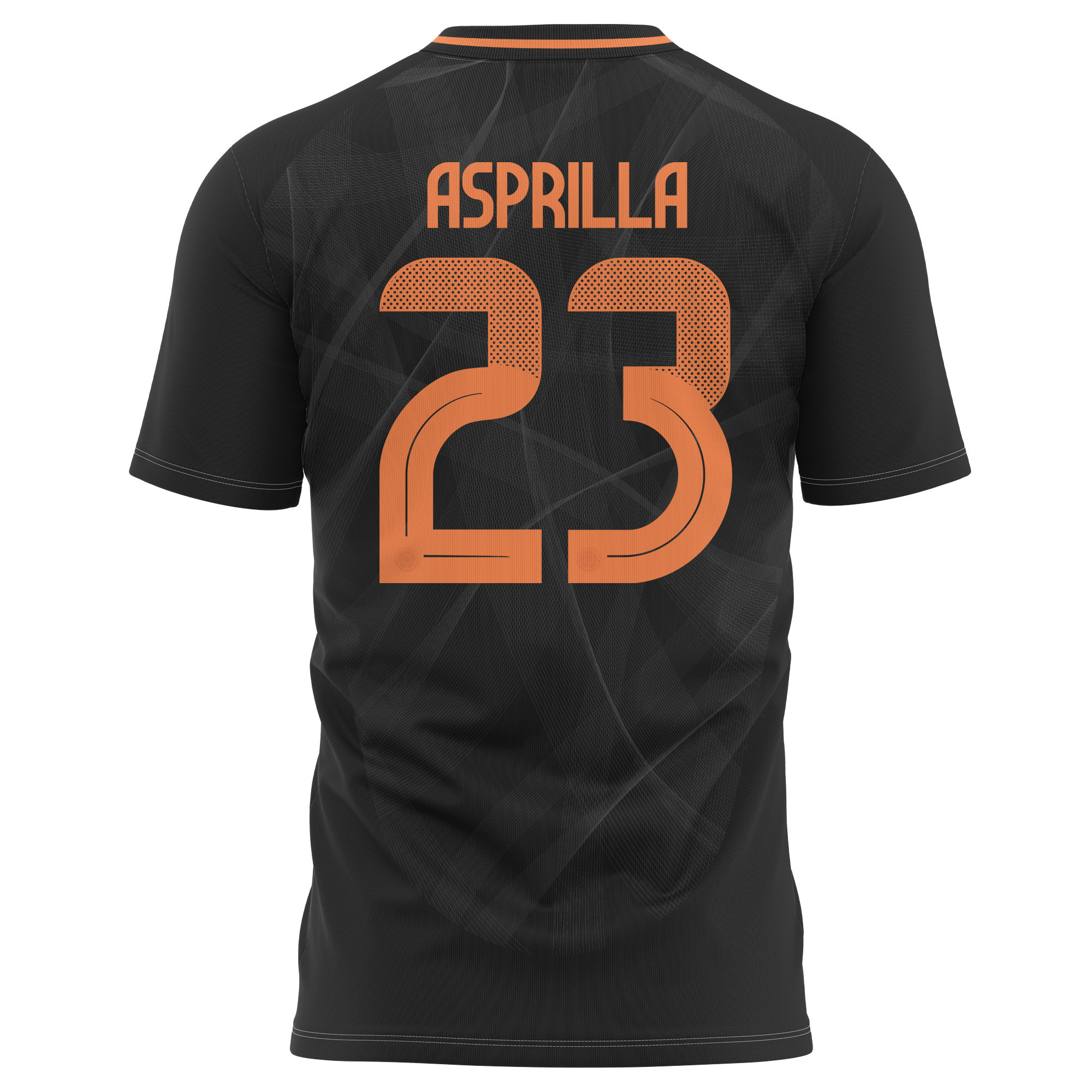 Yaser Asprilla 23 Colombia National Team 2024 Away Kits AOP T-shirt - Black