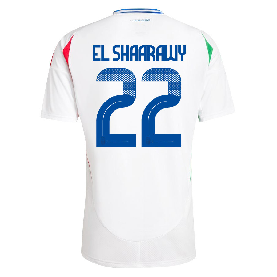 Stephan El Shaarawy 22 Italy National Team 2024/25 Away Men Jersey - White