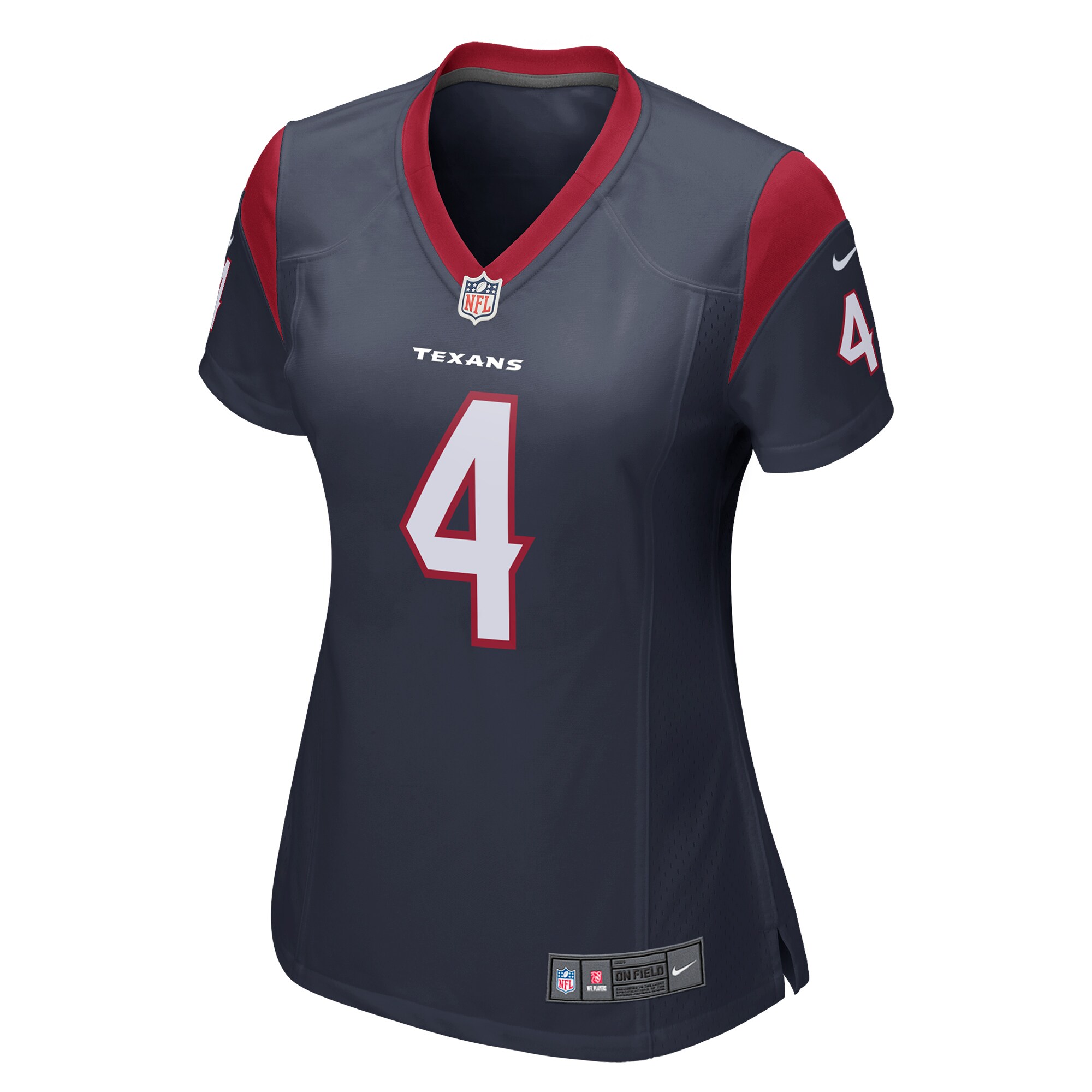 Deshaun Watson Houston Texans  Women's Game Player Jersey - Navy