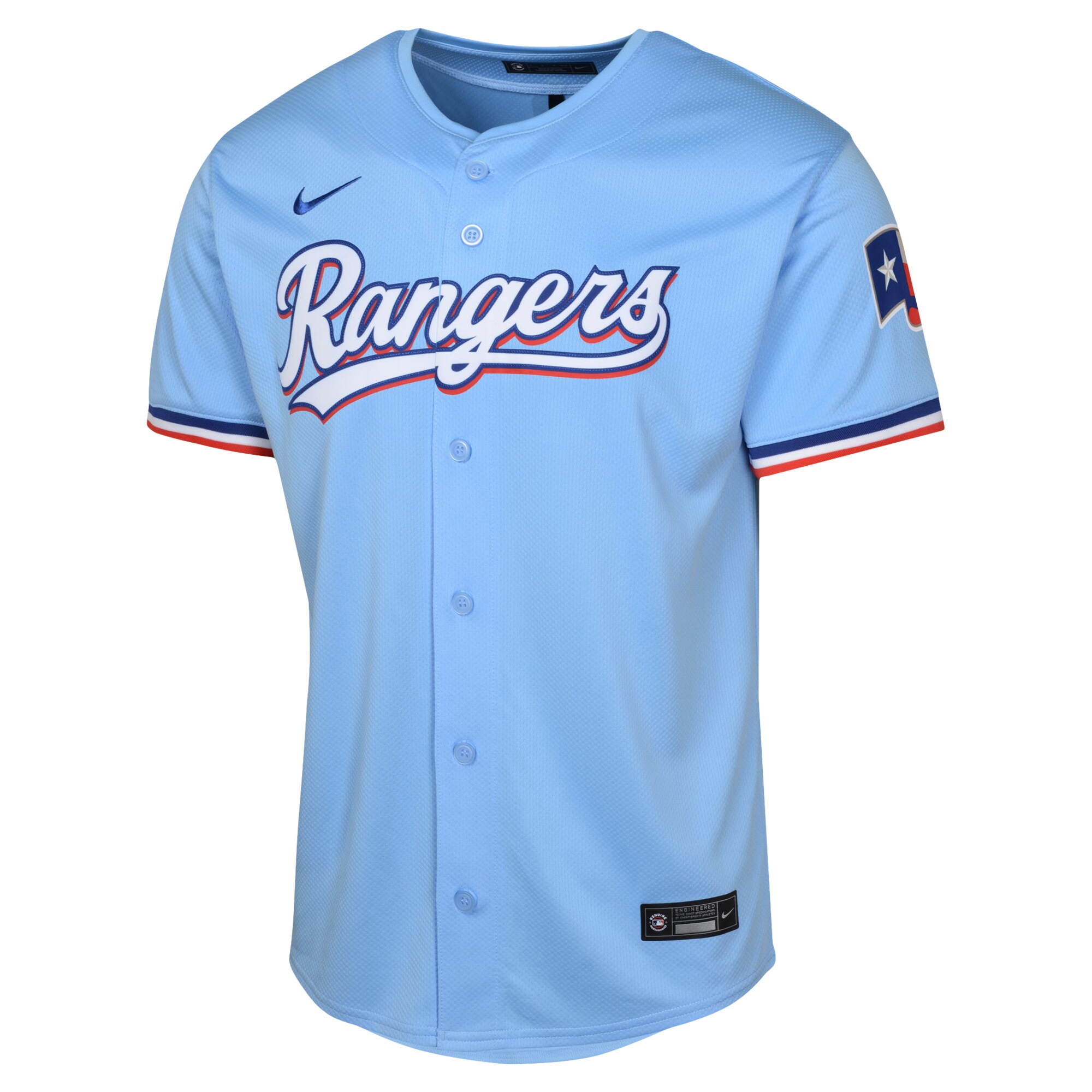 Texas Rangers  Youth Alternate Limited Jersey - Light Blue