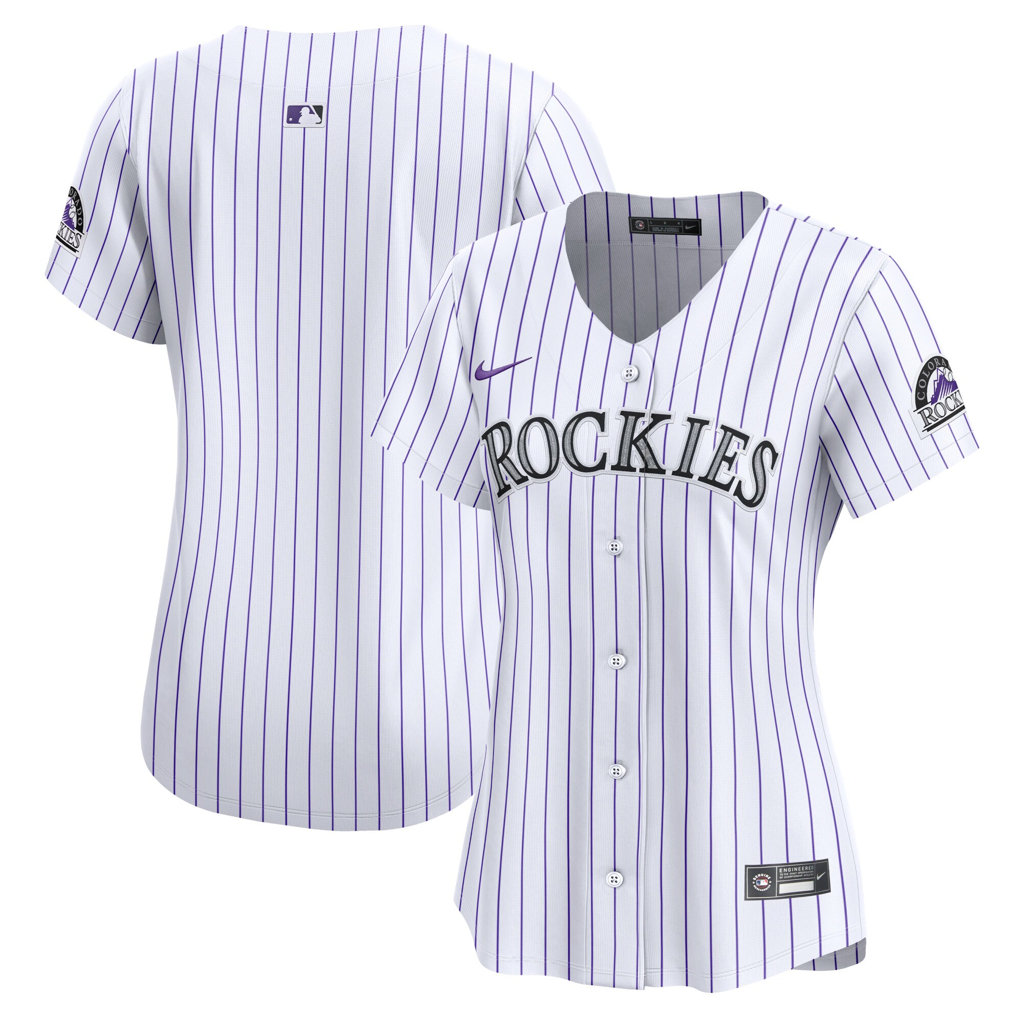 Colorado Rockies  Women's Home Limited Jersey - White
