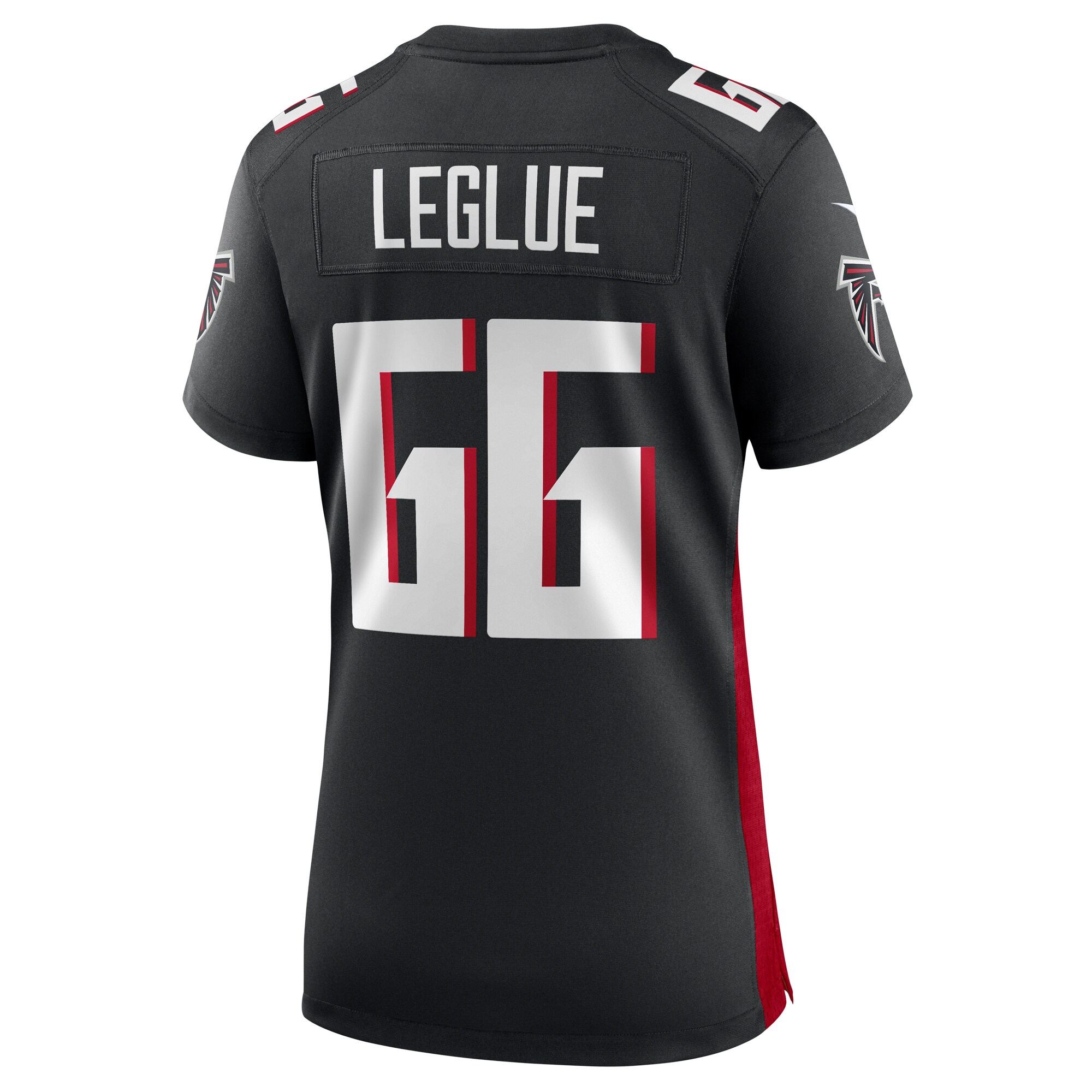 John Leglue Atlanta Falcons  Women's Team Game Jersey -  Black