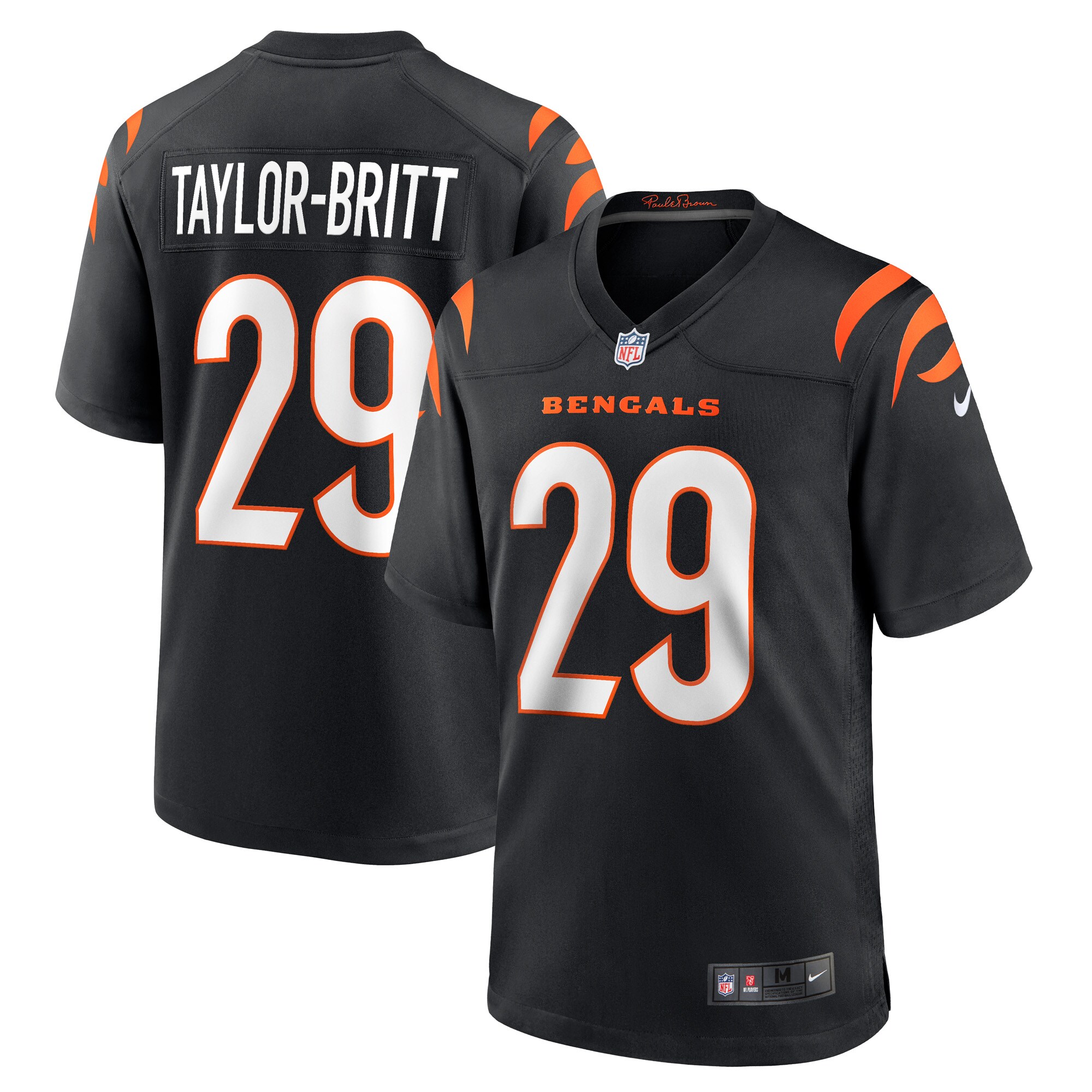 Cam Taylor-Britt Cincinnati Bengals  Game Player Jersey - Black
