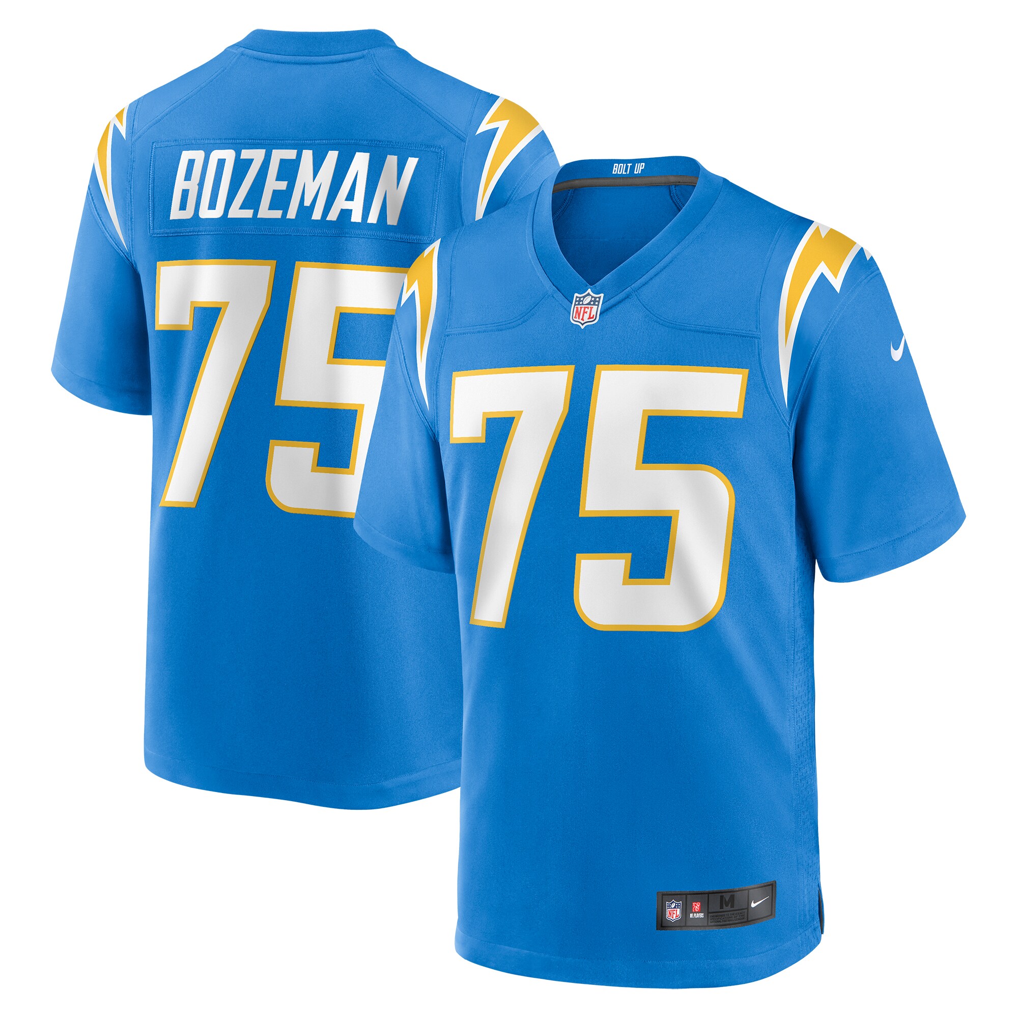 Bradley Bozeman Los Angeles Chargers   Game Jersey -  Powder Blue