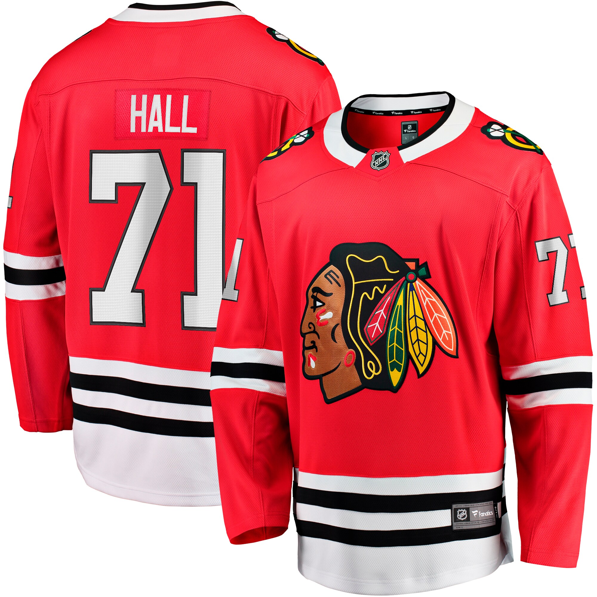 Taylor Hall Chicago Blackhawks Fanatics Home Breakaway Player Jersey - Red