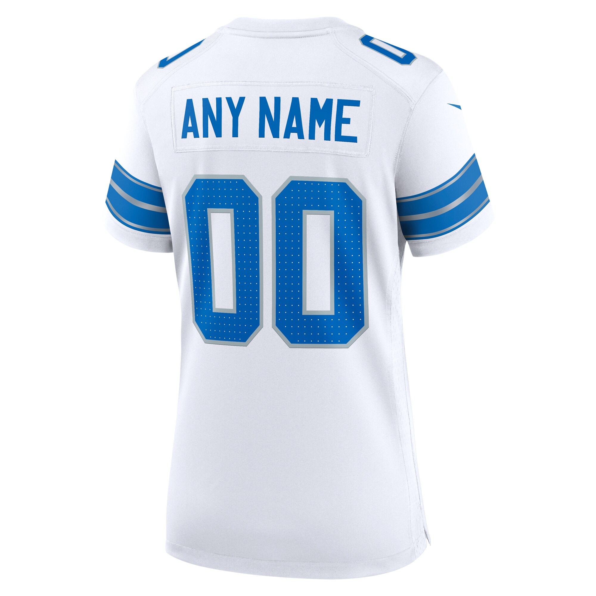 Detroit Lions  Women's Custom Game Jersey - White