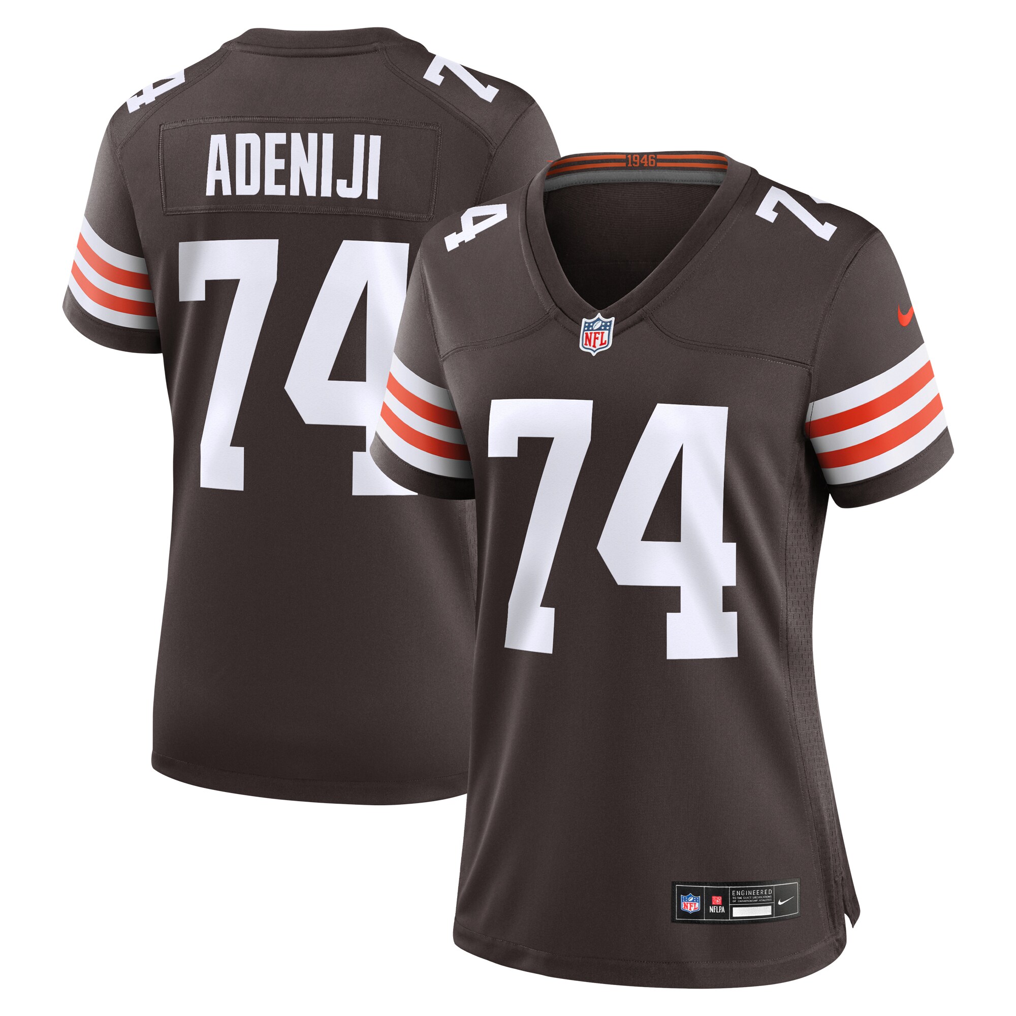Hakeem Adeniji Cleveland Browns  Women's  Game Jersey -  Brown