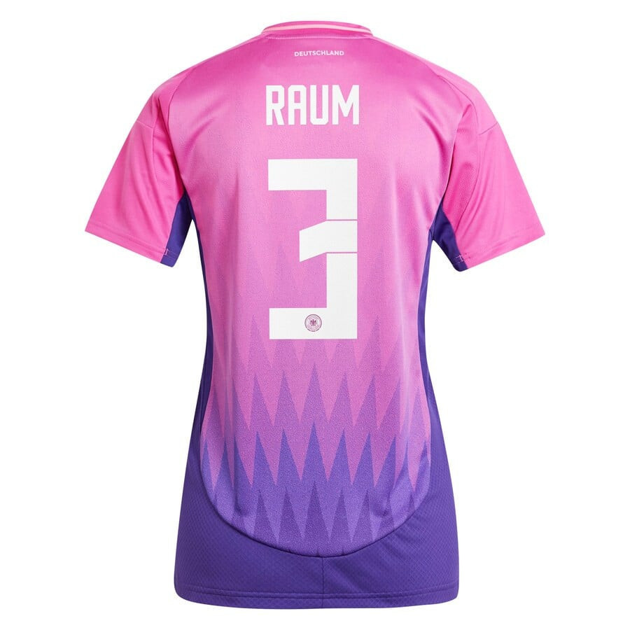 David Raum 3 Germany National Team 2024 Away Women Jersey - Pink