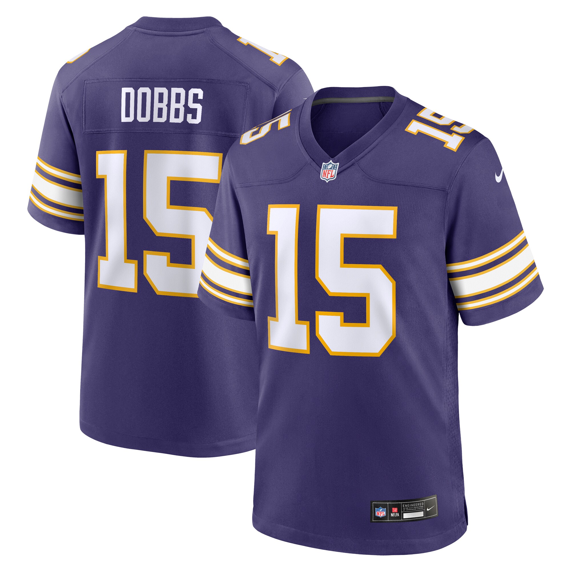 Joshua Dobbs Minnesota Vikings  Alternate Game Jersey - Purple