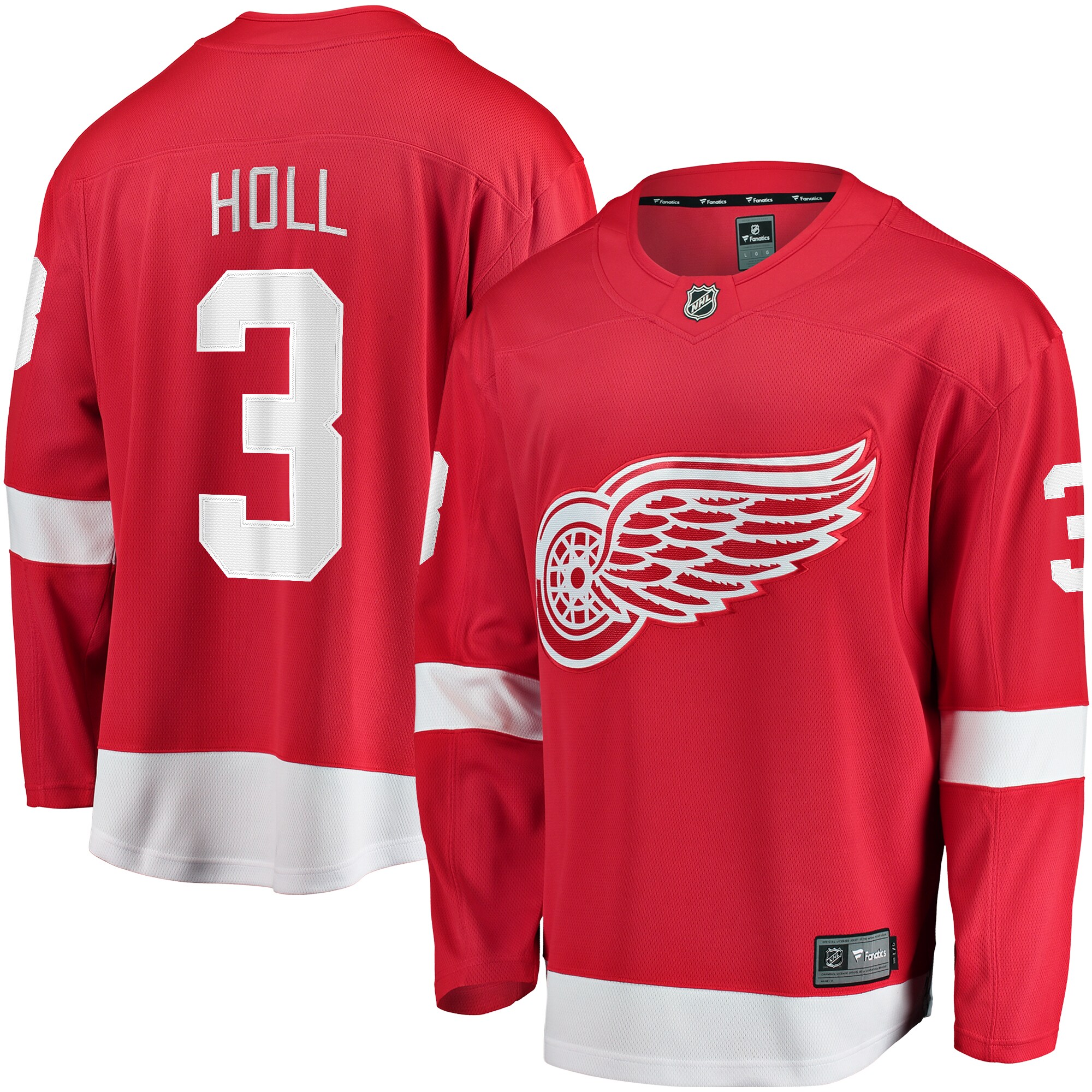 Justin Holl Detroit Red Wings Fanatics Home Breakaway Jersey - Red