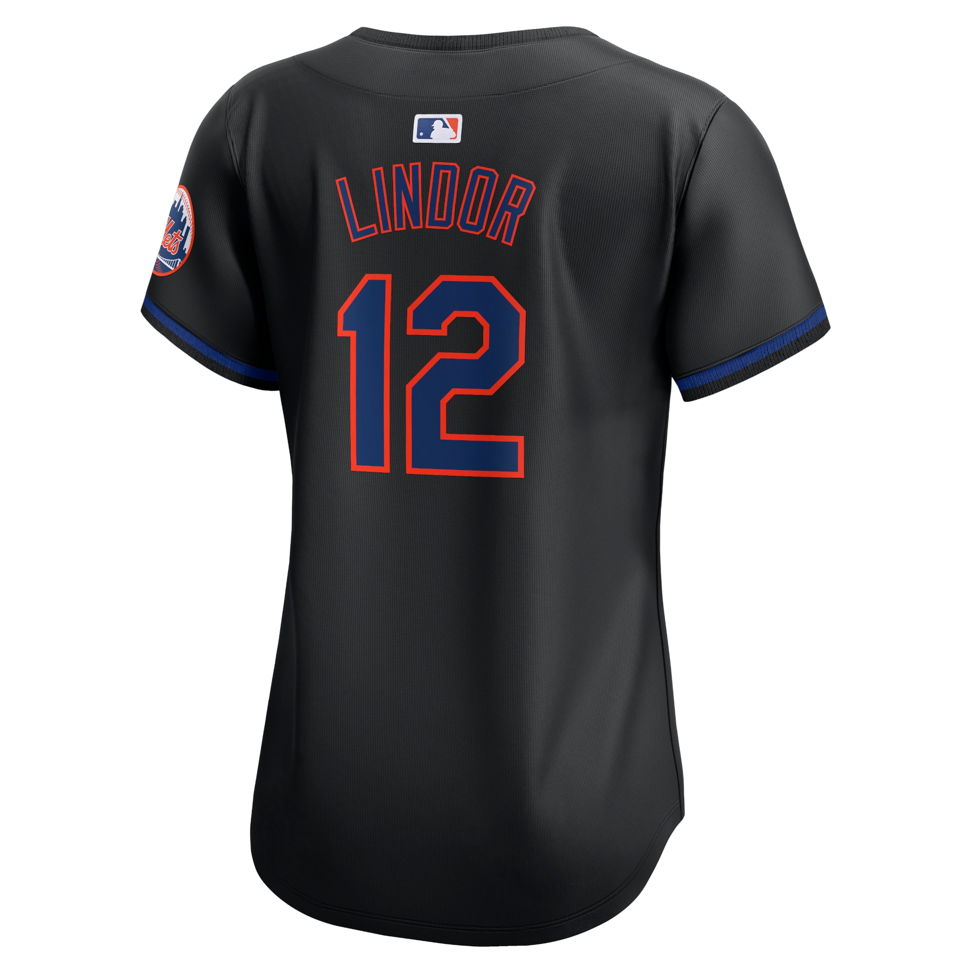 Francisco Lindor New York Mets  Women's Alternate Limited Player Jersey\u00c2\u00a0\u00e2\u20ac\u201c Black