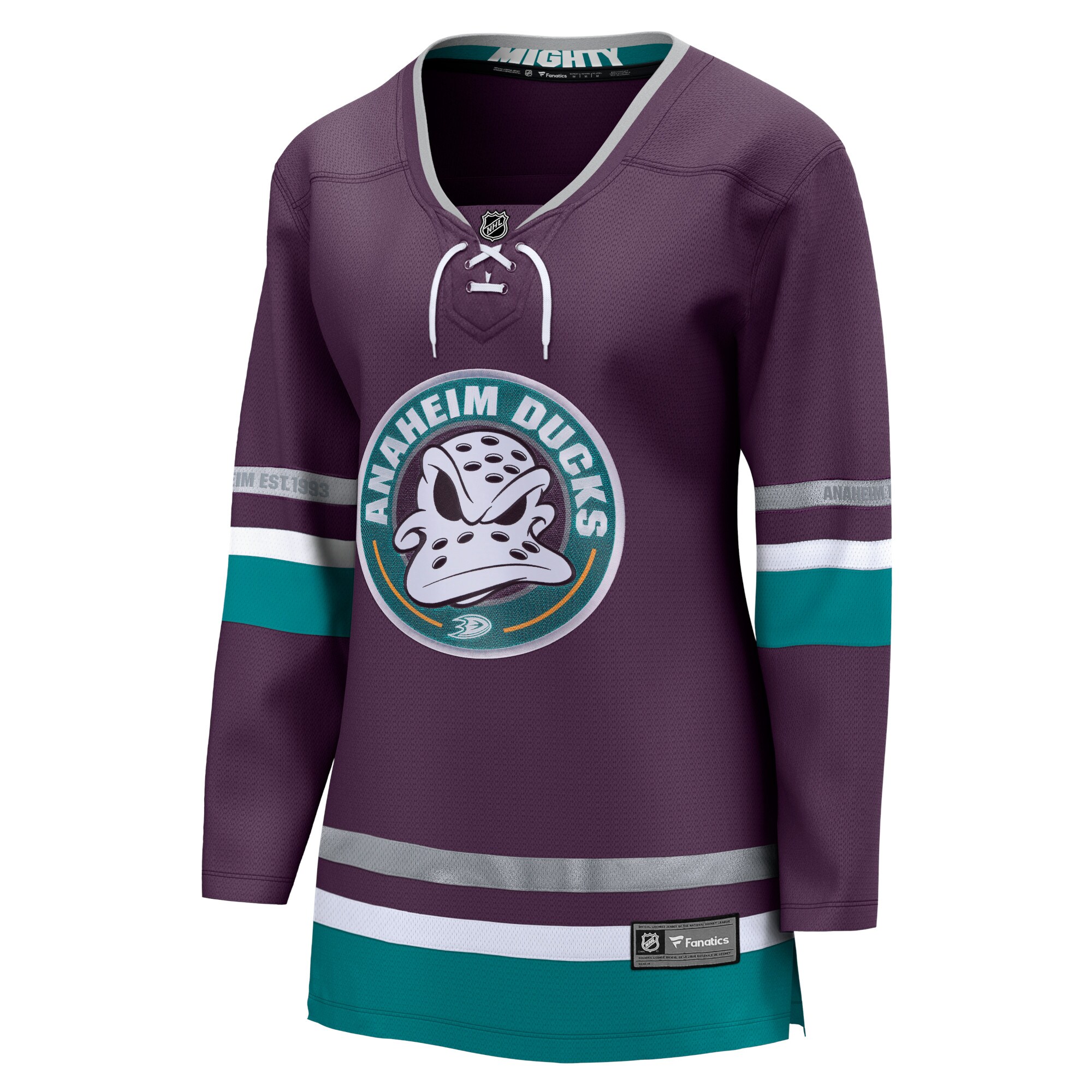 Anaheim Ducks Fanatics Women's 30th Anniversary Premier Breakaway Jersey\u00c2\u00a0\u00e2\u20ac\u201c Purple