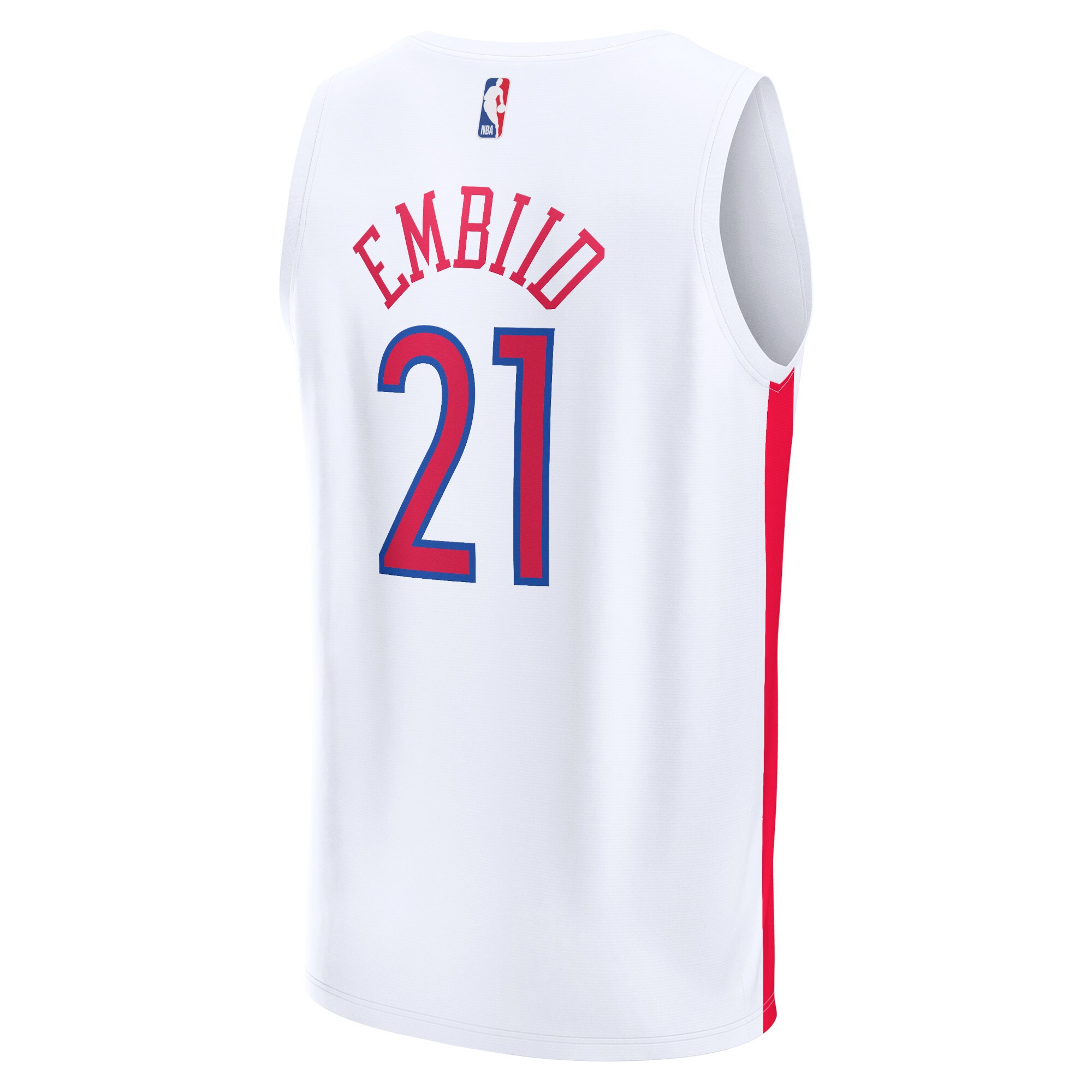 Joel Embiid Philadelphia 76ers Fanatics Fastbreak Jersey - City Edition - White