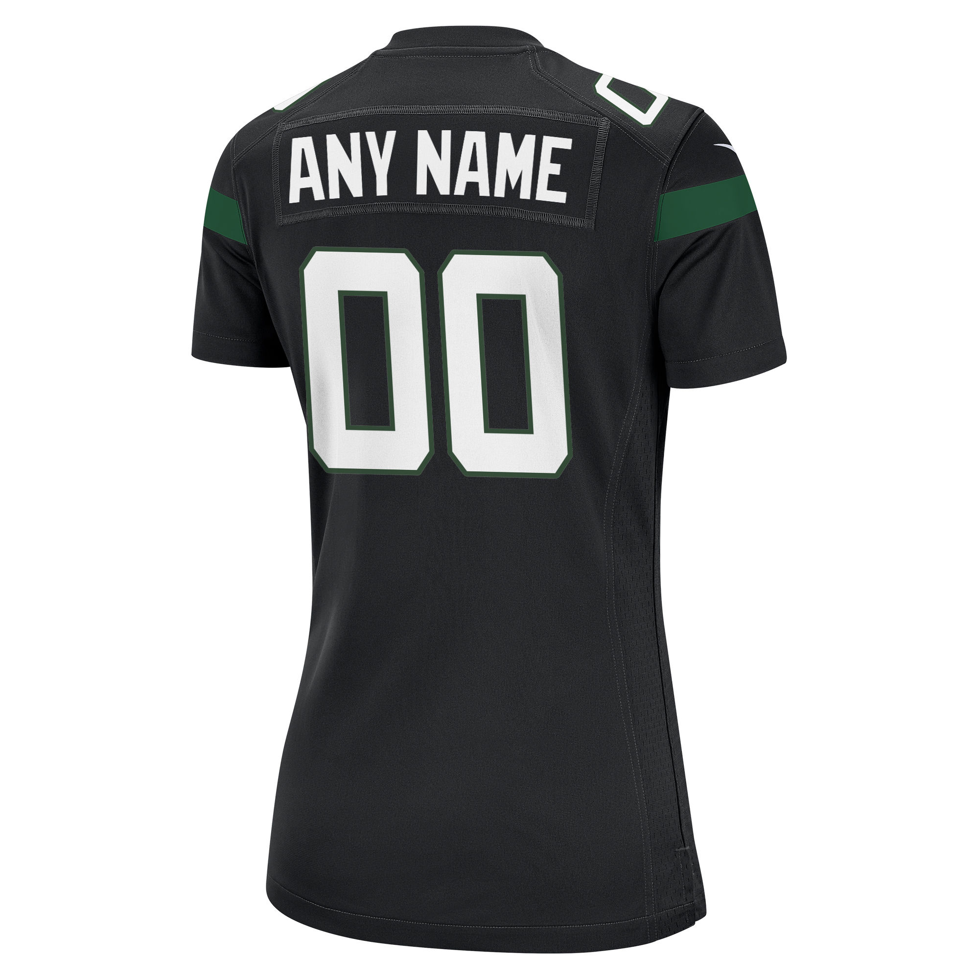 New York Jets  Women's Alternate Custom Game Jersey - Stealth Black