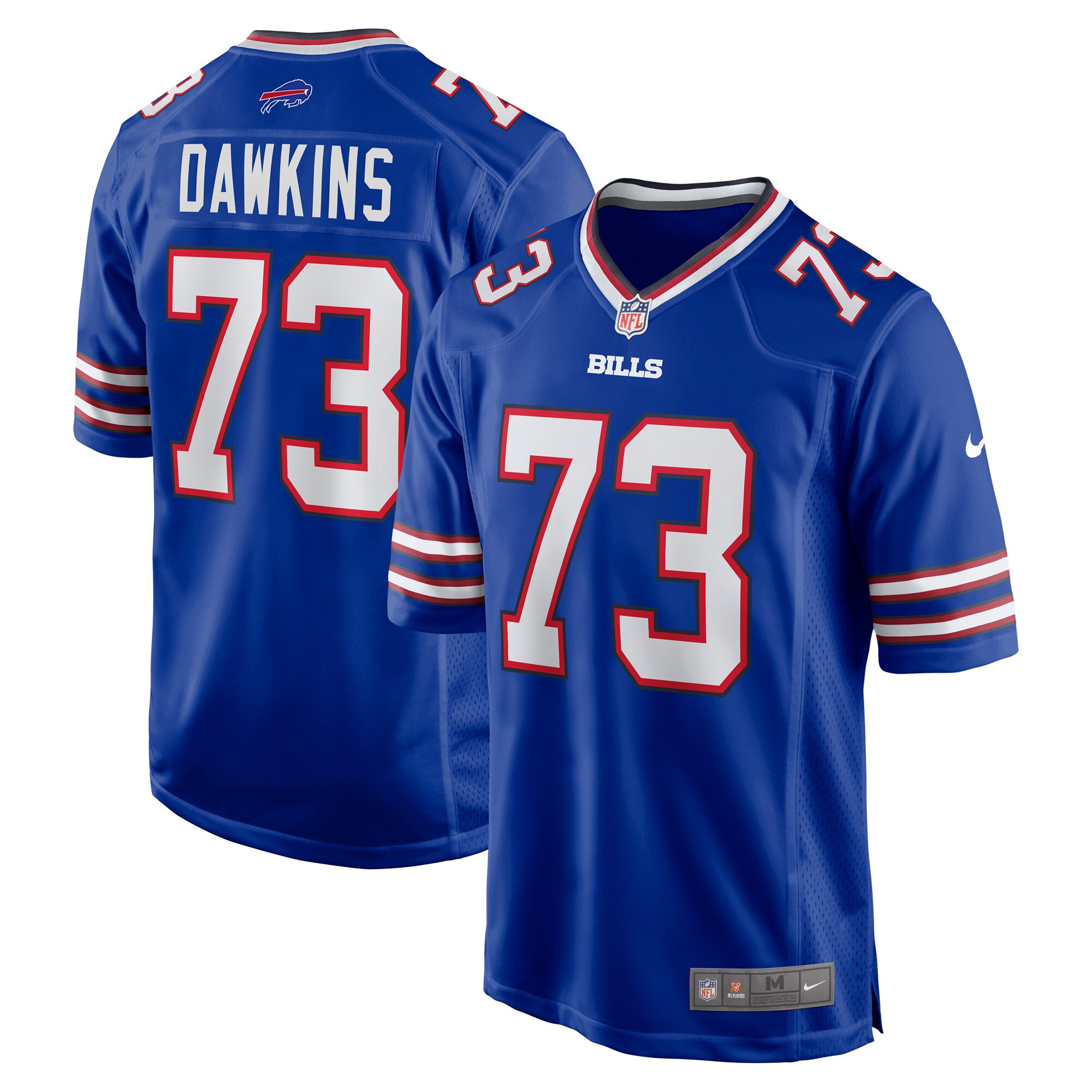 Dion Dawkins Buffalo Bills  Game Player Jersey - Royal