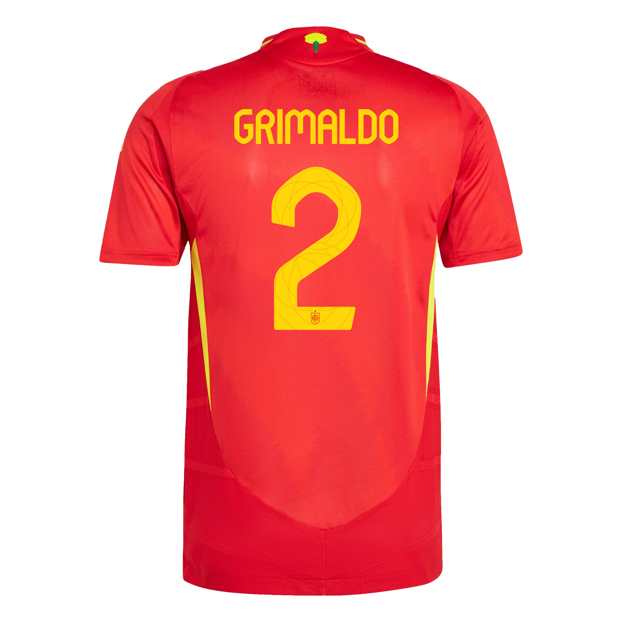 Alex Grimaldo 2 Spain National Team 2024 Home Men Jersey - Red