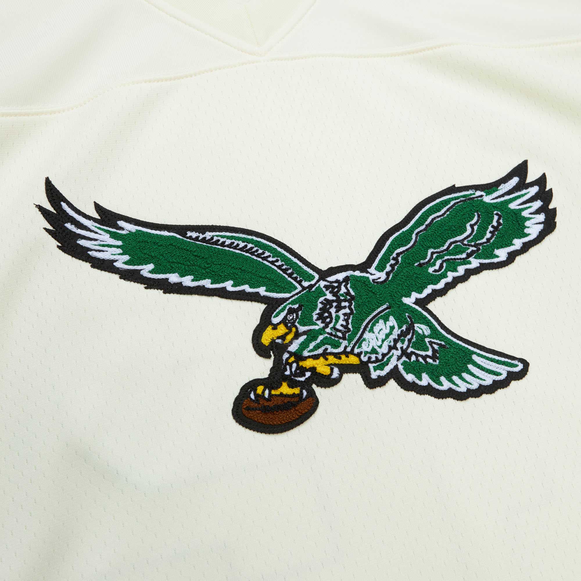 Randall Cunningham Philadelphia Eagles Mitchell & Ness Chainstitch Legacy Jersey - Cream