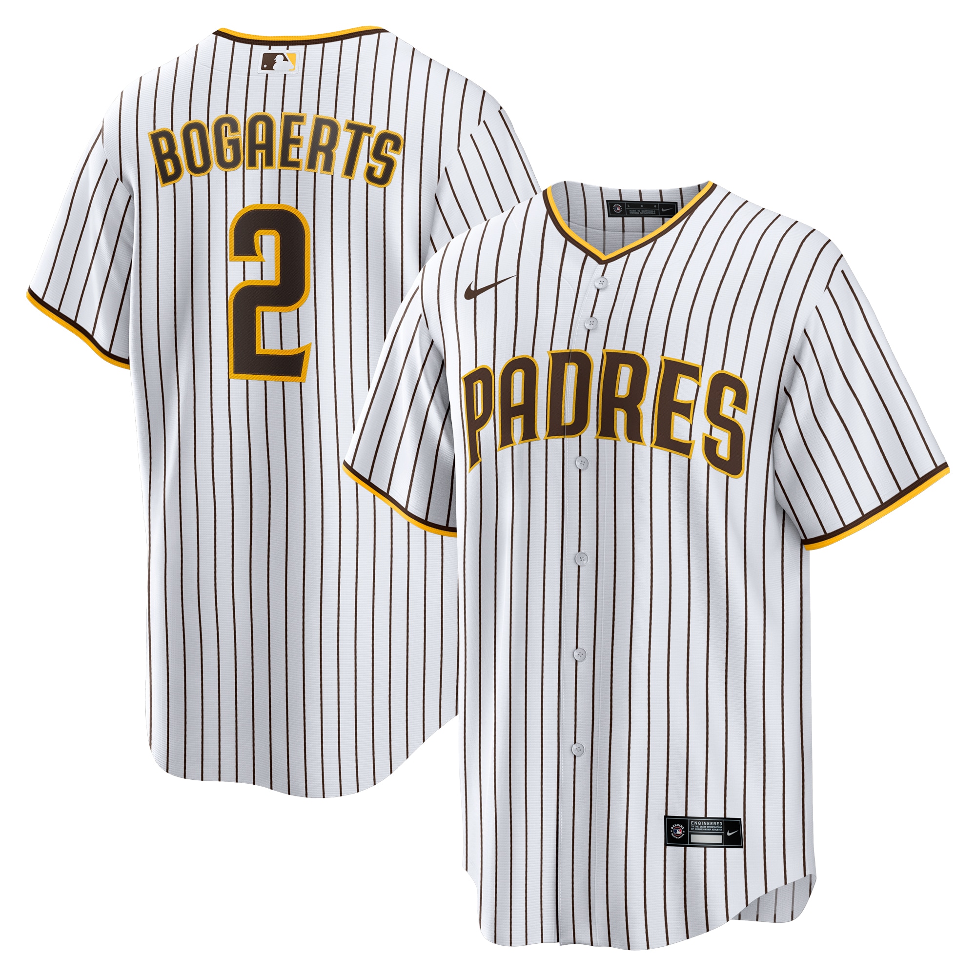 Xander Bogaerts San Diego Padres  Home Official Replica Player Jersey - White\/Brown