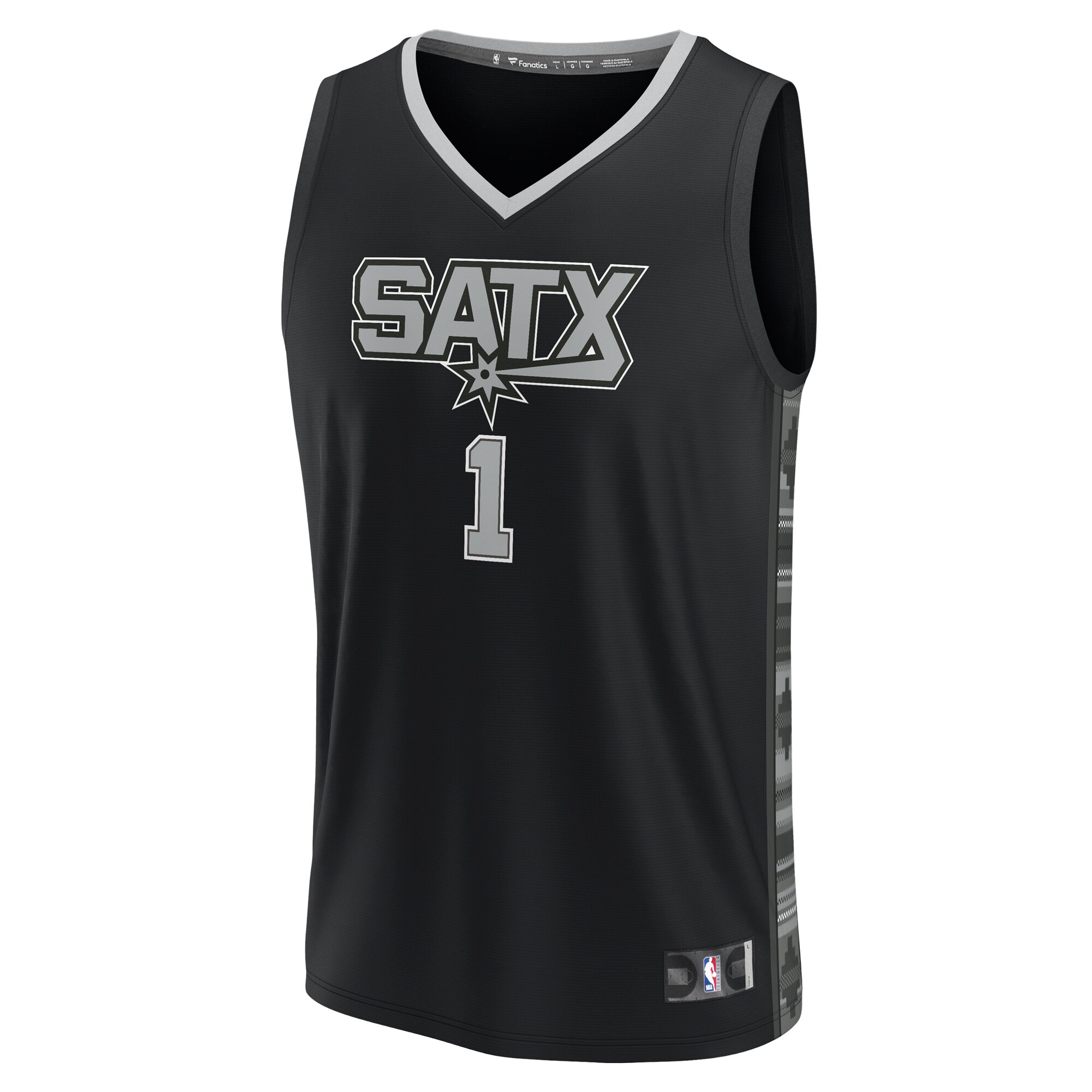 Victor Wembanyama San Antonio Spurs Fanatics Youth Fast Break Player Jersey - Statement Edition - Black