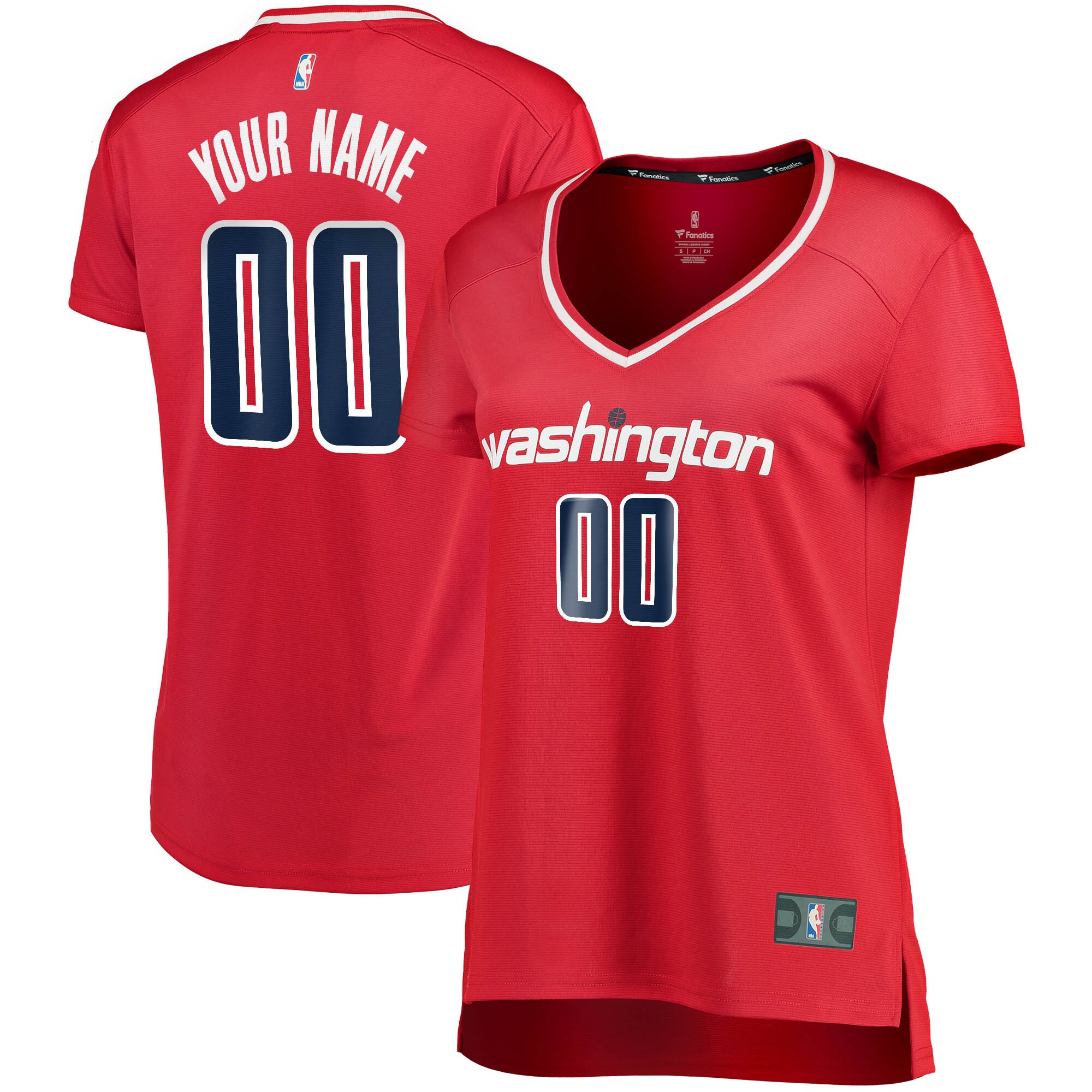 Washington Wizards Fanatics Women's Fast Break Custom Jersey Red - Icon Edition