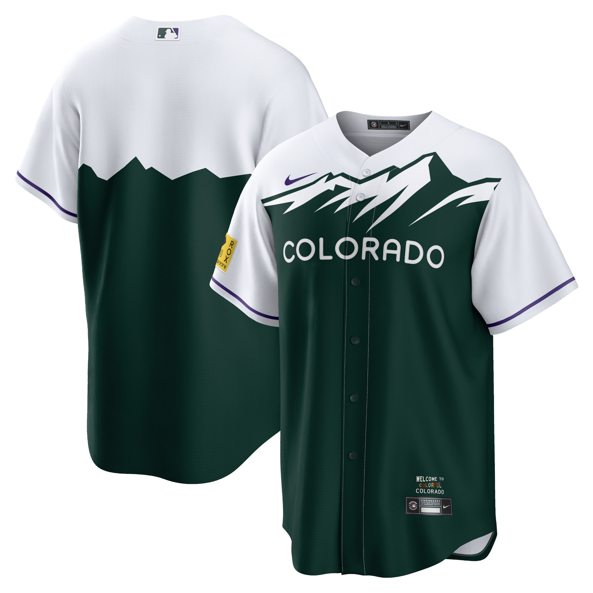 Colorado Rockies  City Connect Replica Team Jersey - Green