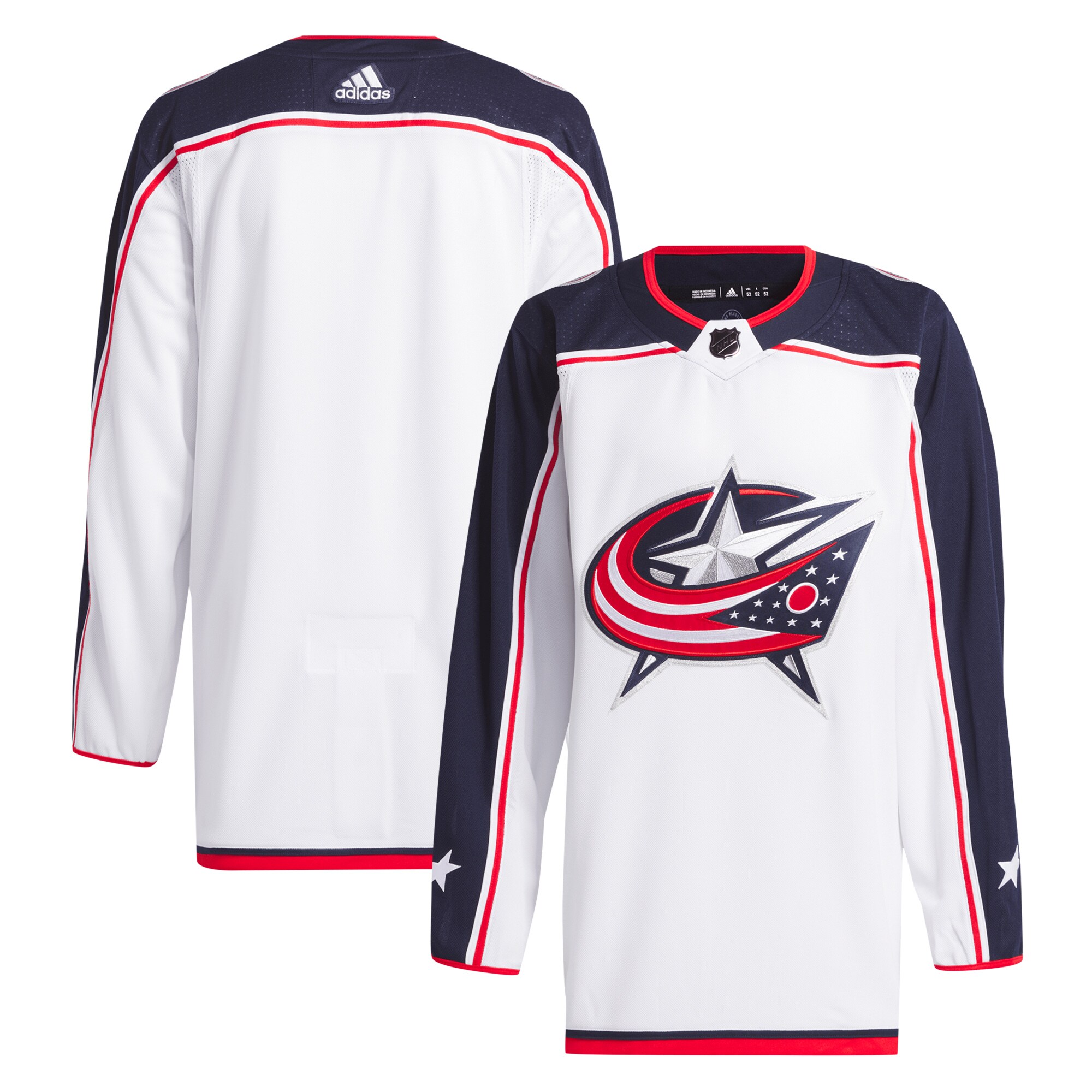 Columbus Blue Jackets adidas Away Primegreen Authentic Jersey - White