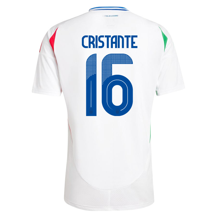 Bryan Cristante 16 Italy National Team 2024/25 Away Men Jersey - White