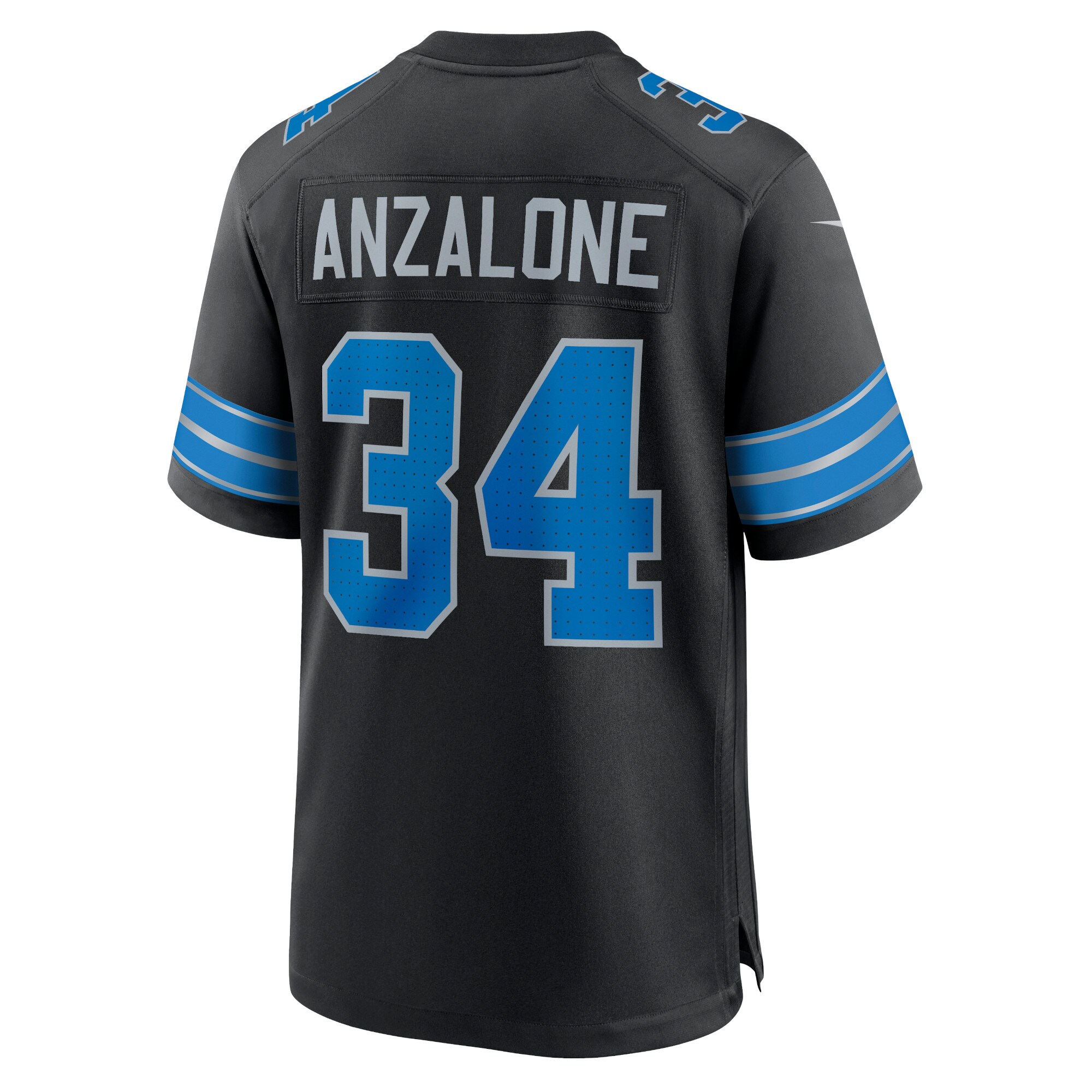 Alex Anzalone Detroit Lions  2nd Alternate Game Jersey - Black