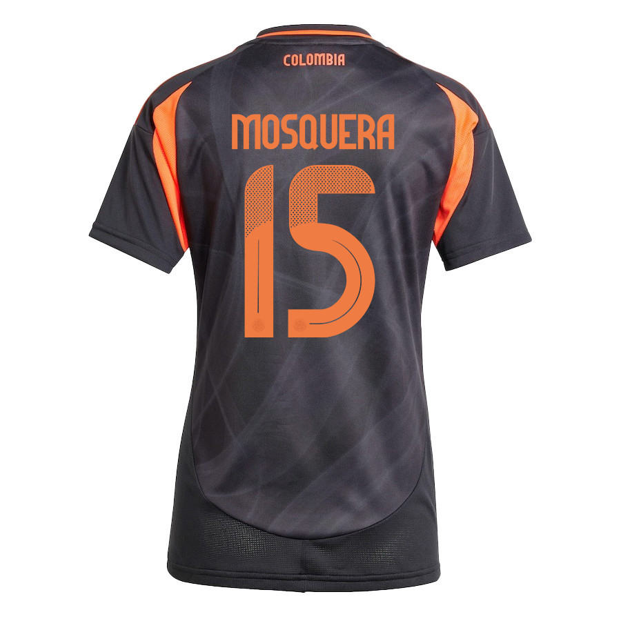 Yerson Mosquera 15 Colombia National Team 2024/25 Away Women Jersey - Black