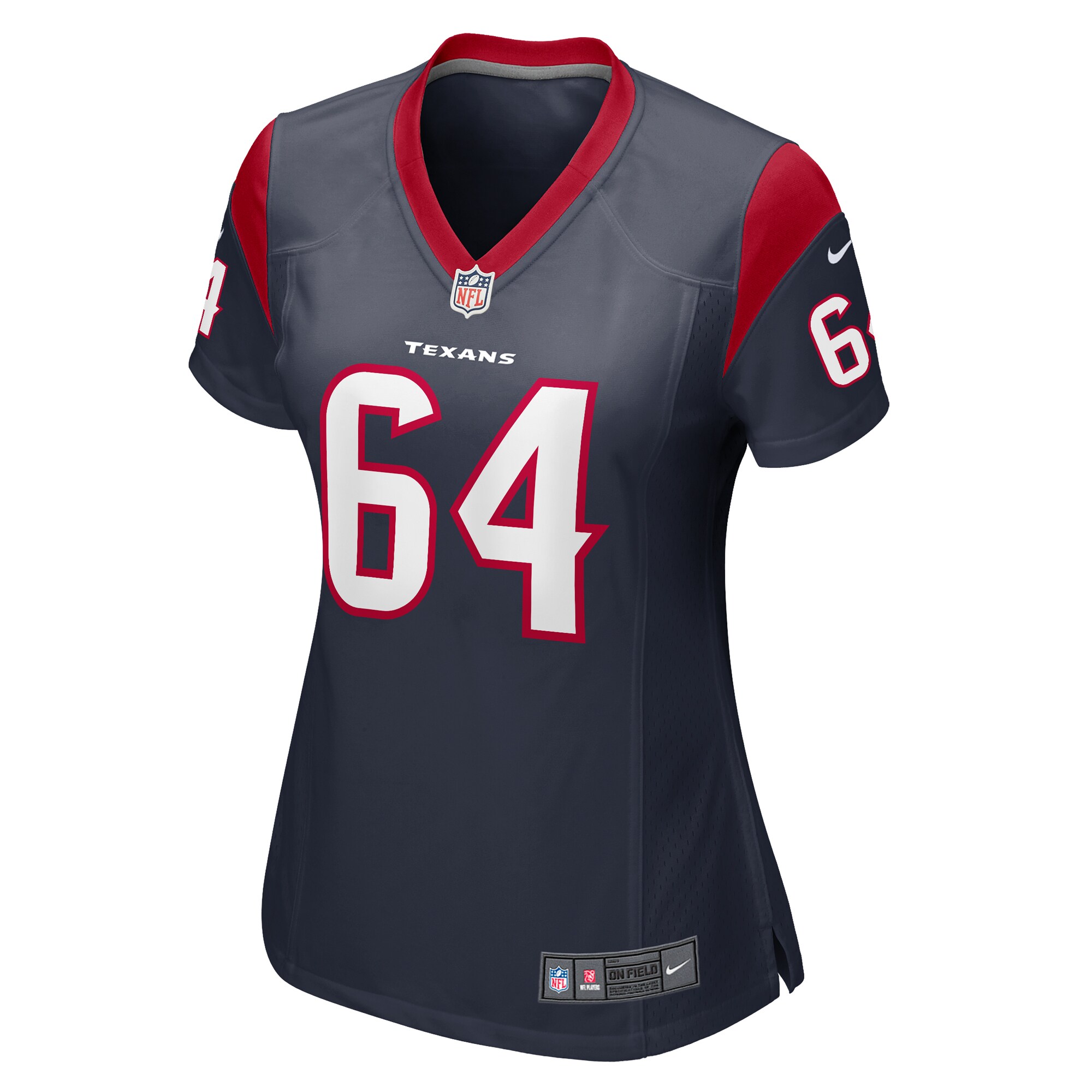 Nick Broeker Houston Texans  Women's Team Game Jersey -  Navy