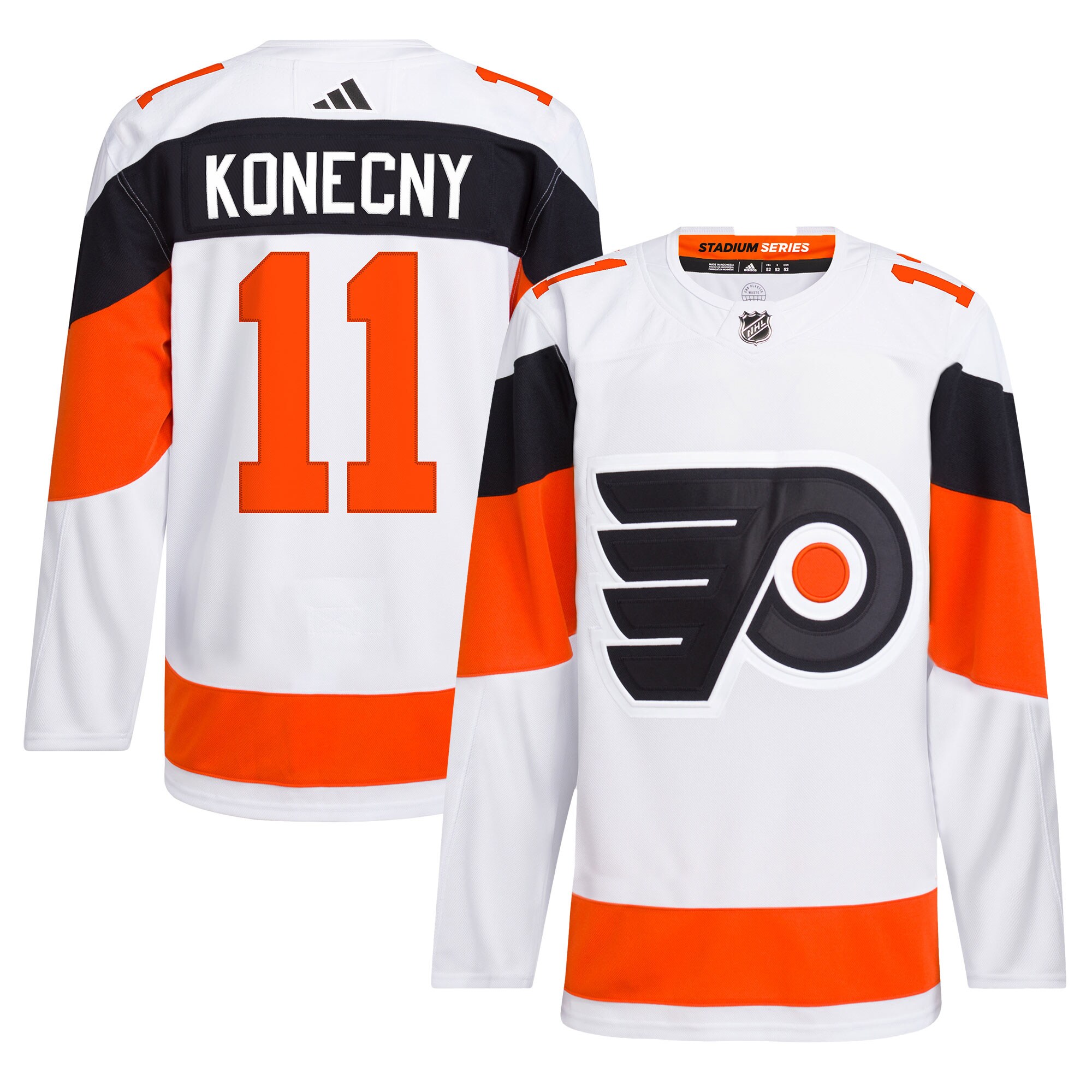 Travis Konecny Philadelphia Flyers adidas 2024 NHL Stadium Series Primegreen Authentic Player Jersey\u00c2\u00a0\u00e2\u20ac\u201c White
