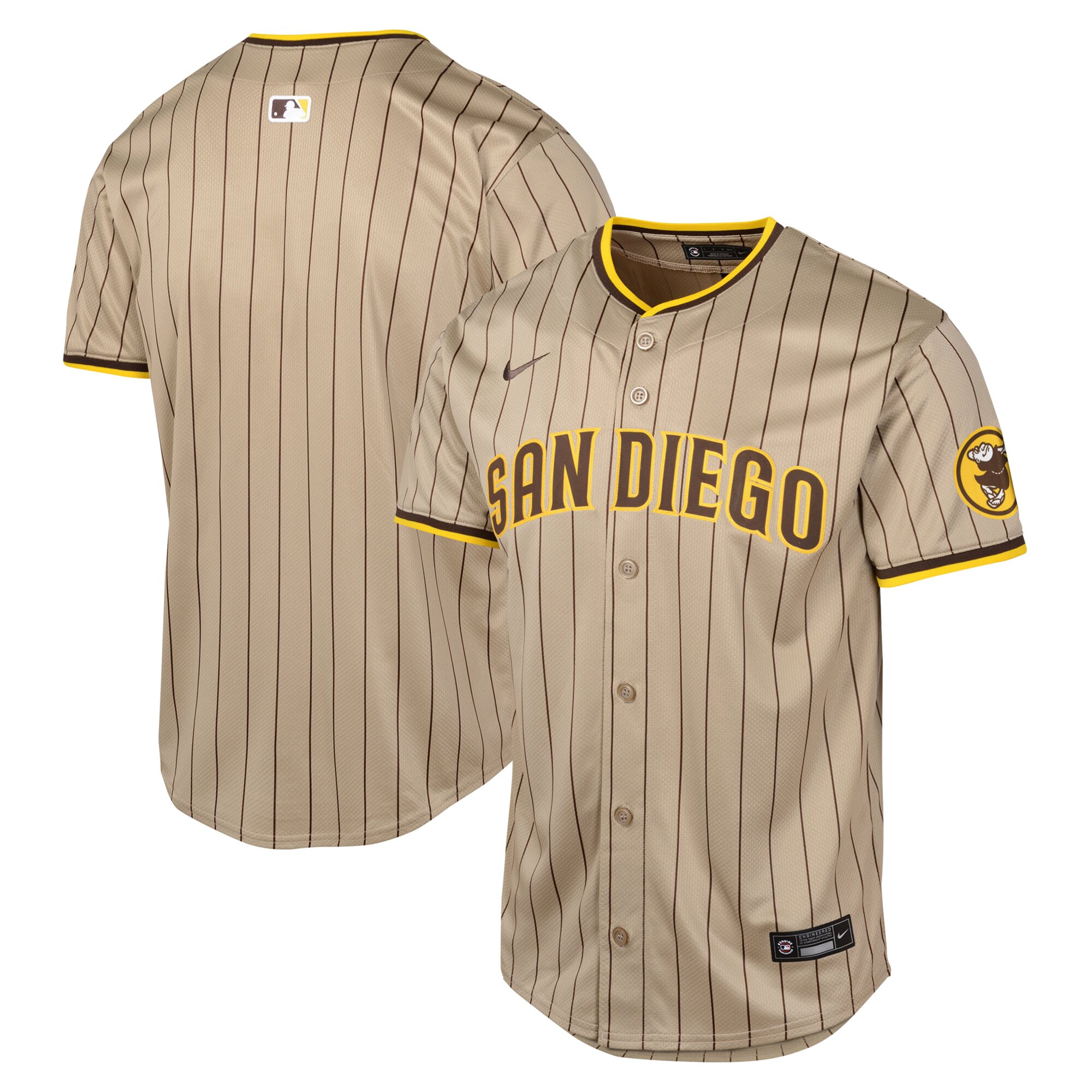 San Diego Padres  Youth Alternate Limited Jersey - Tan