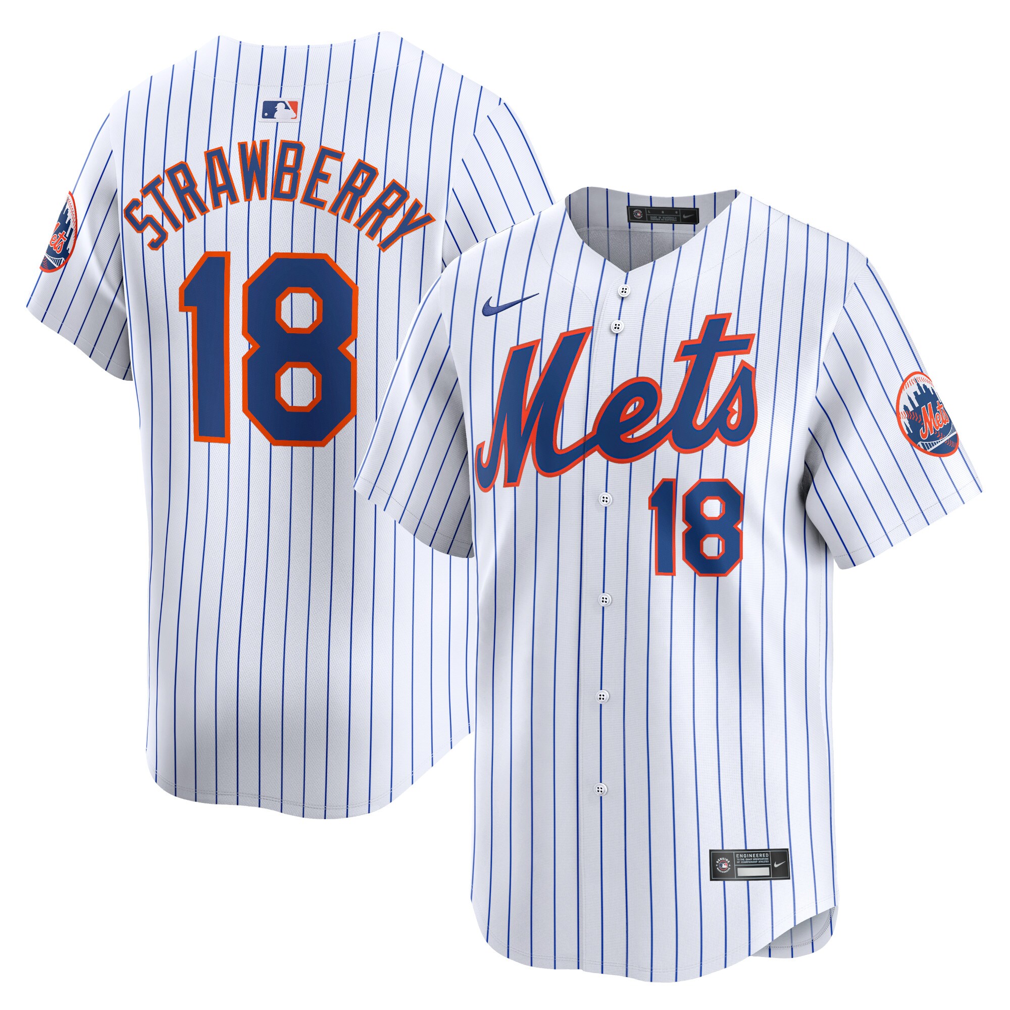 Darryl Strawberry New York Mets  Home Limited Player Jersey - White