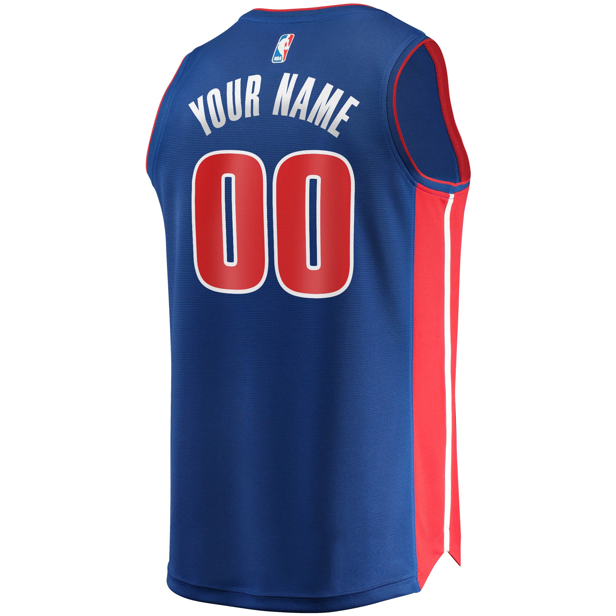 Detroit Pistons Fanatics Fast Break Custom Replica Jersey Blue - Icon Edition