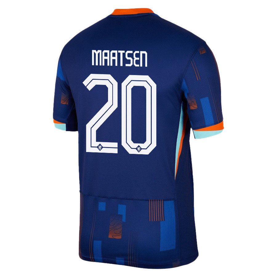 Ian Maatsen 20 Netherlands National Team 2024/25 Away Men Jersey - Navy