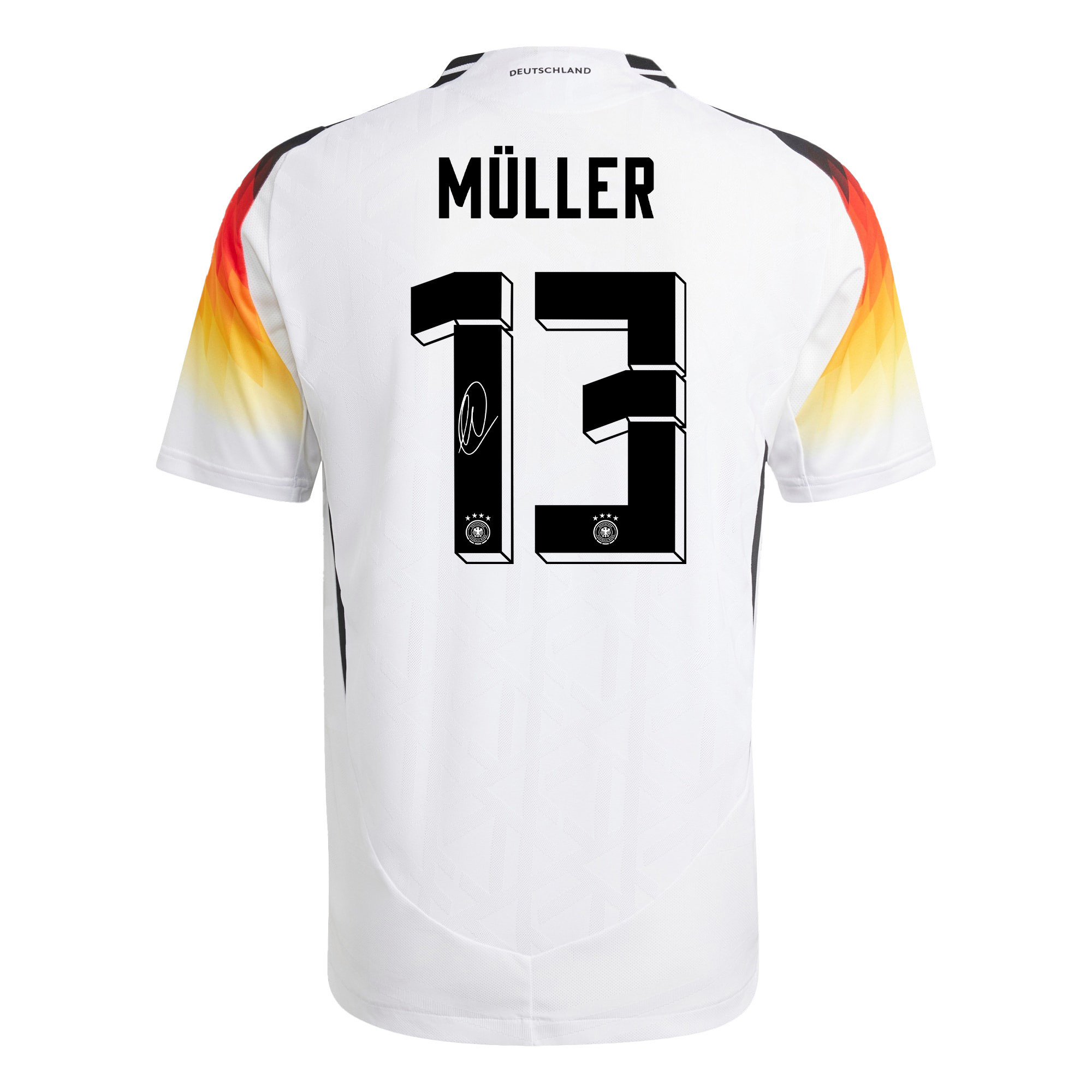 Thomas Müller 13 Signed Germany National Team 2024/25 Home Jersey Autographed - Men