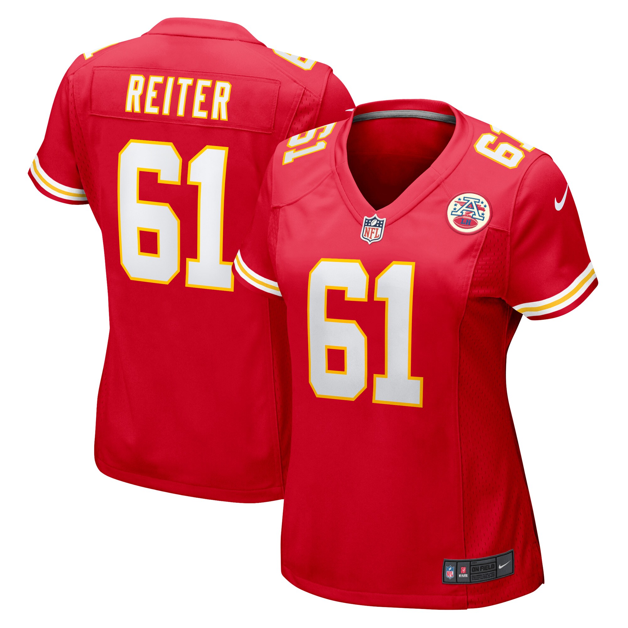Austin Reiter Kansas City Chiefs  Women's Game Player Jersey - Red