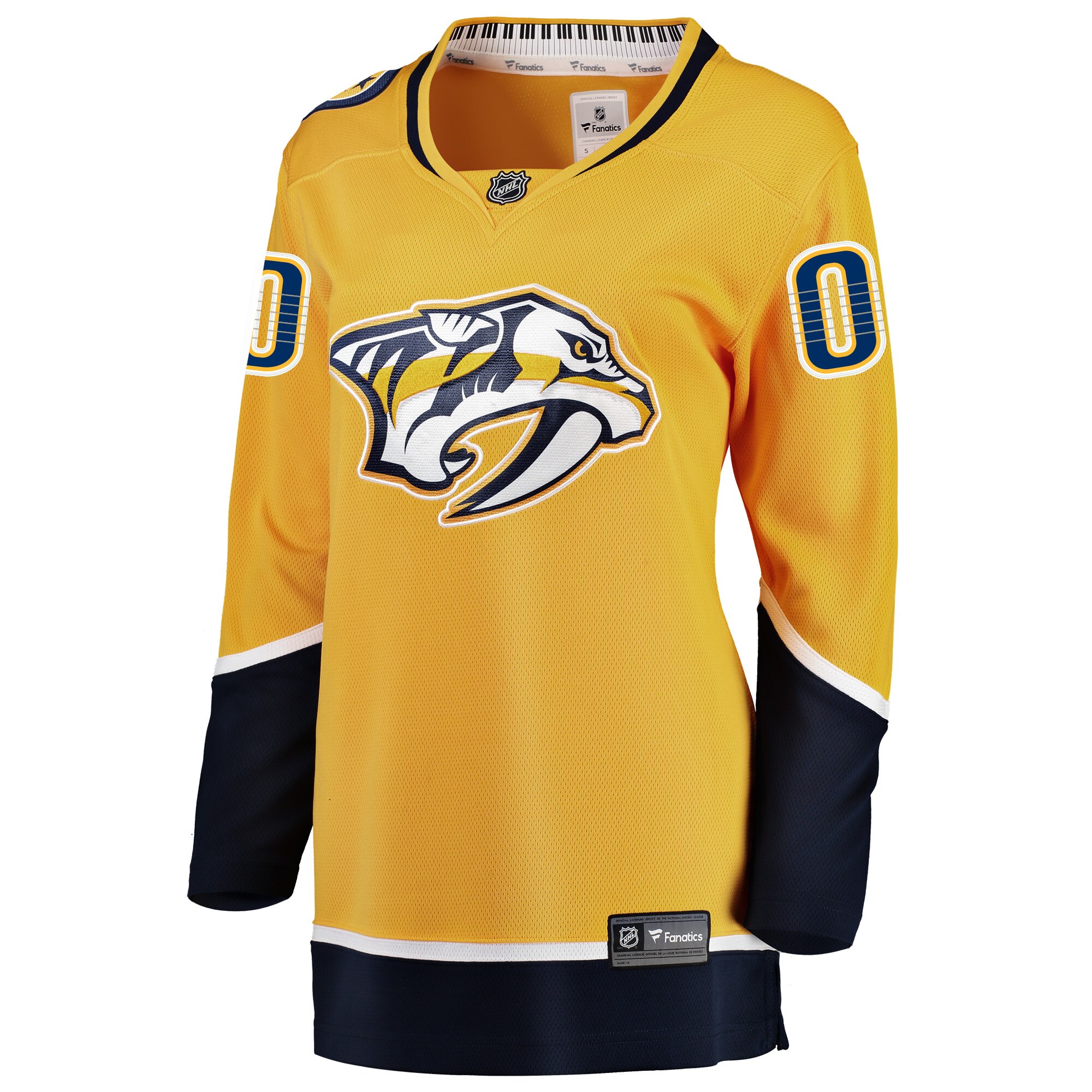 Nashville Predators Fanatics Women's Home Breakaway Custom Jersey - Yellow
