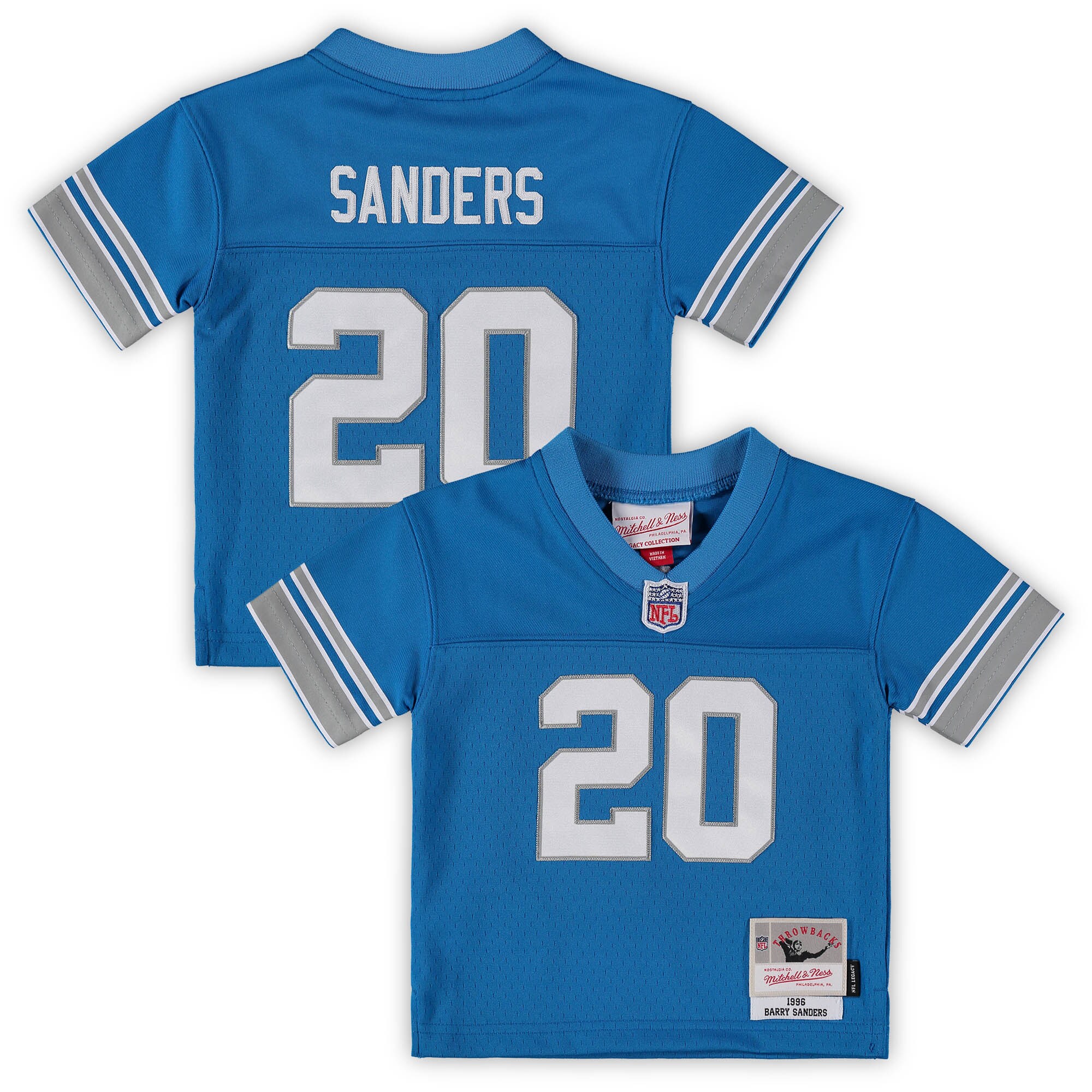 Barry Sanders Detroit Lions Mitchell & Ness Infant 1996 Retired Legacy Jersey - Blue