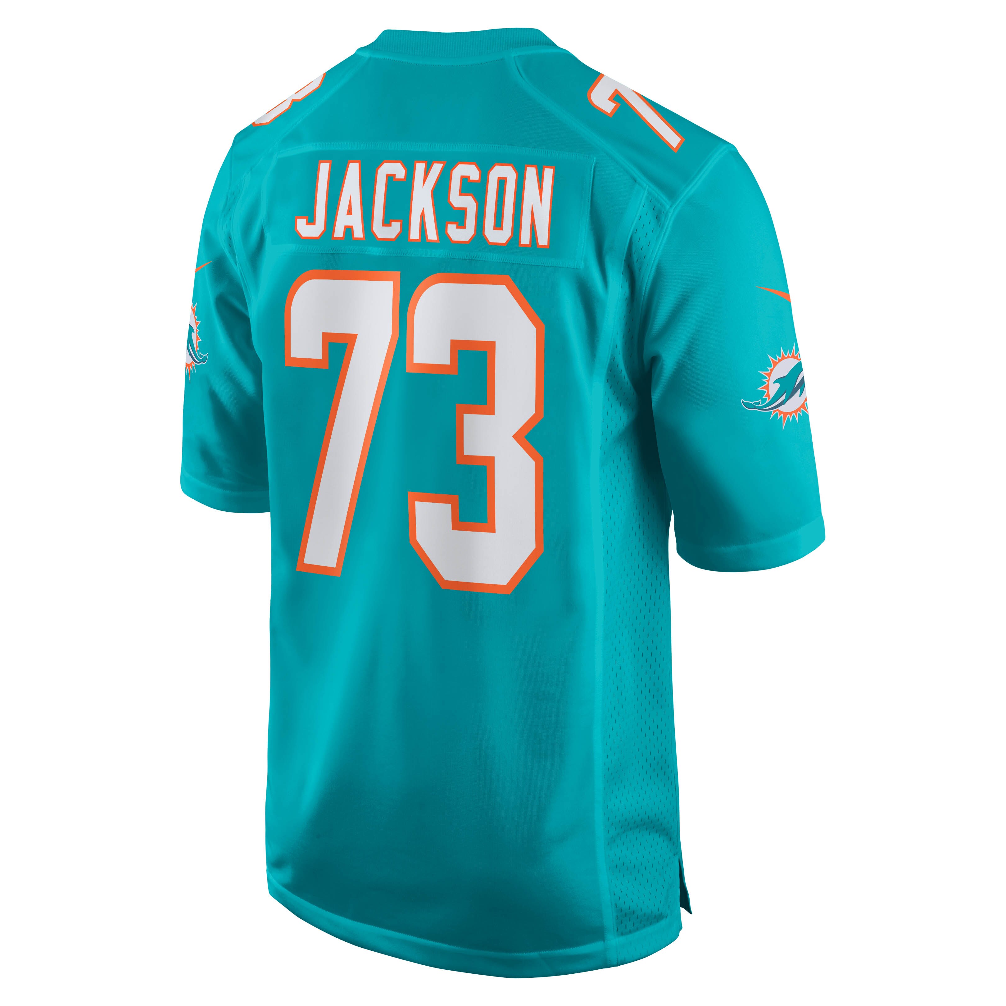 Austin Jackson Miami Dolphins  Game Jersey - Aqua
