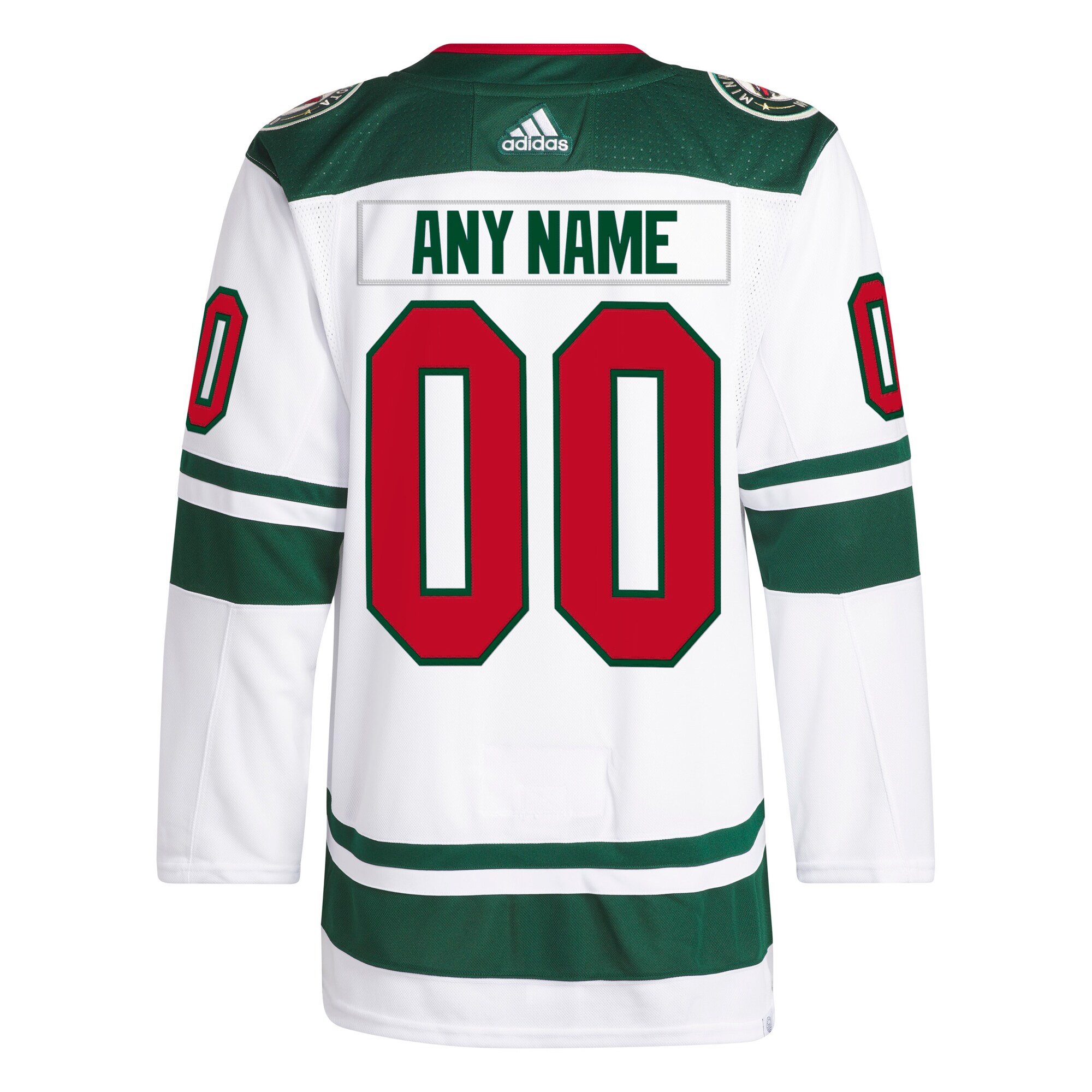 Minnesota Wild adidas  Away  Primegreen Authentic Custom Jersey - White