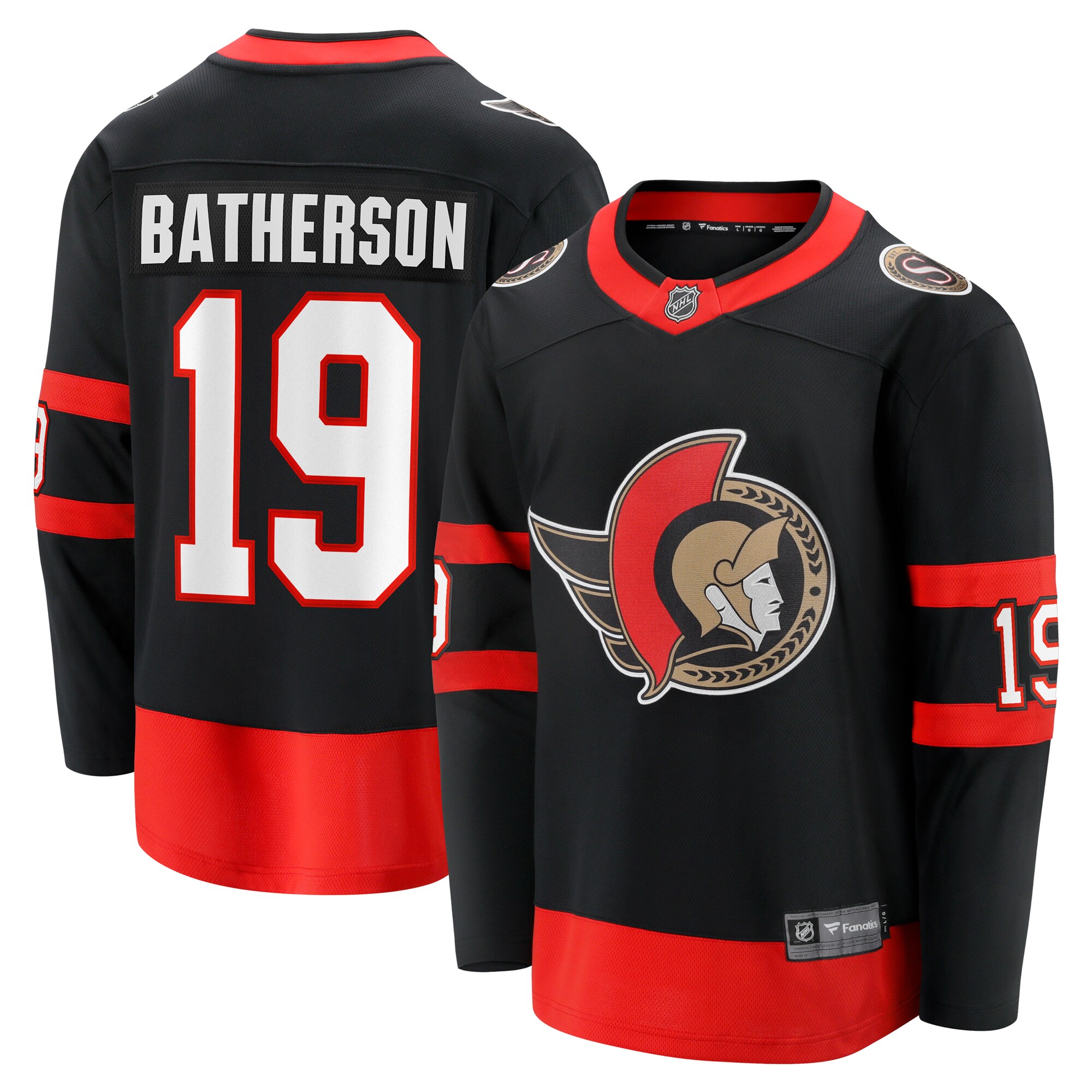 Drake Batherson Ottawa Senators Fanatics Home Breakaway Jersey - Black