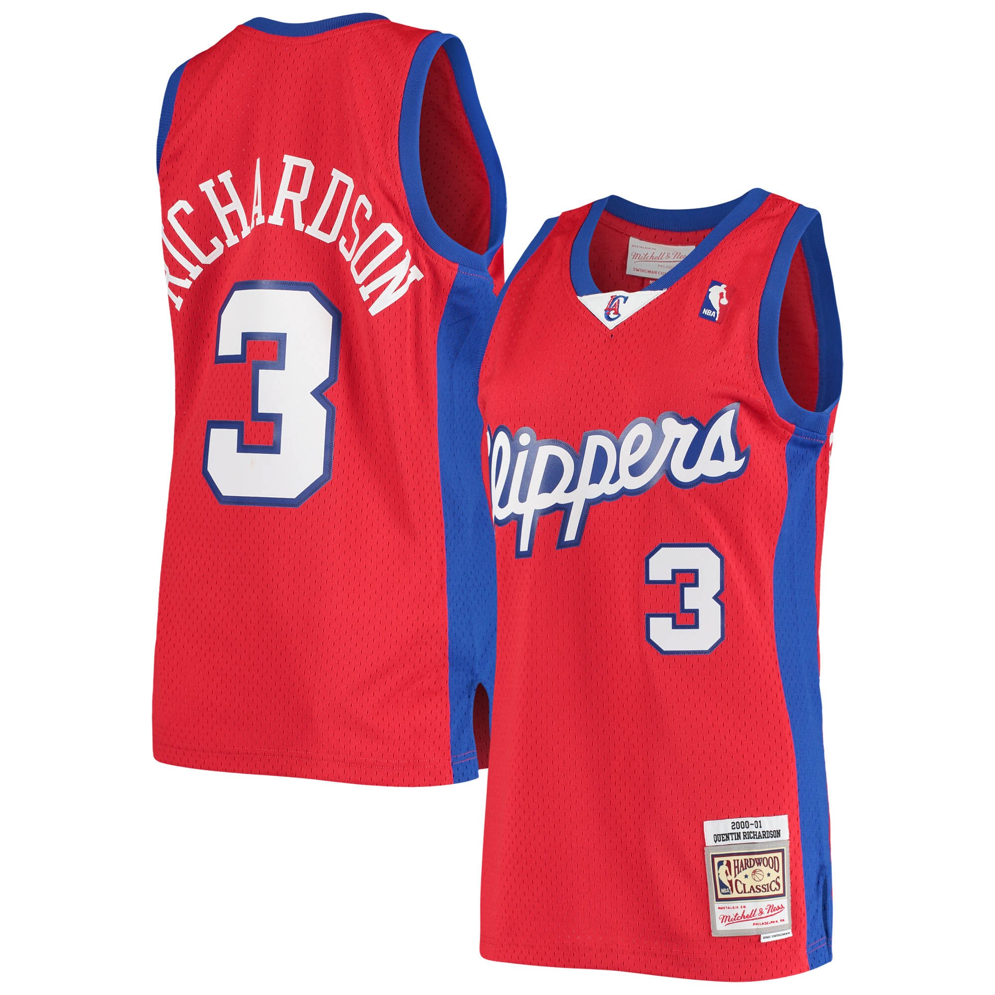 Quentin Richardson LA Clippers Mitchell & Ness 2000\/01 Hardwood Classics Swingman Jersey - Red