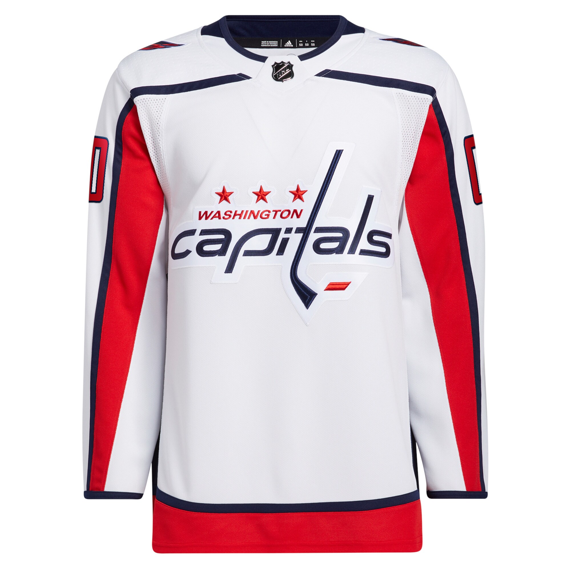 Washington Capitals adidas  Away  Primegreen Authentic Custom Jersey - White